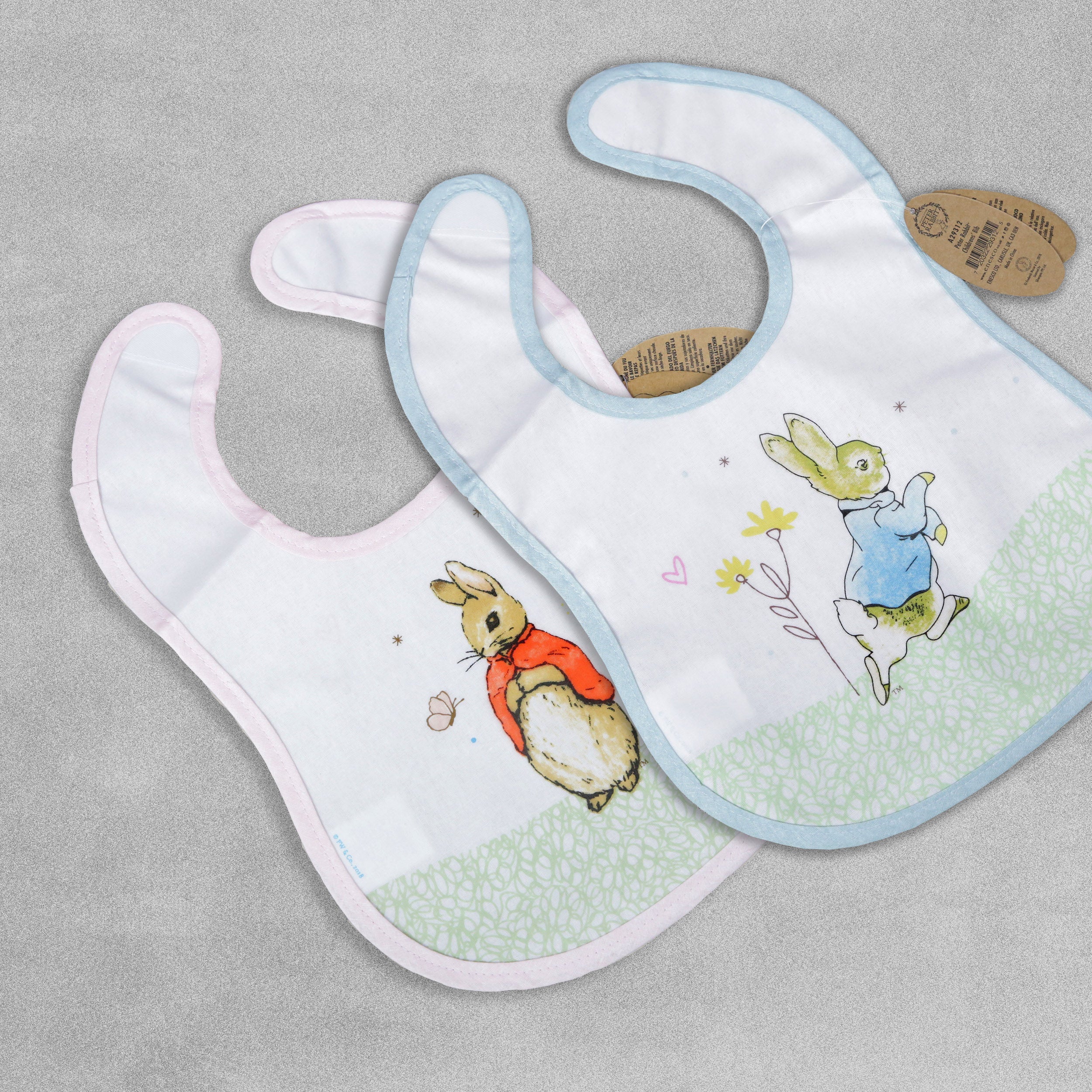 Beatrix Potter Peter Rabbit & Flopsy Childrens Bibs