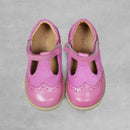 'Froddo' TBar Velcro  - Leather Shoes Fuchsia Pink - EU23