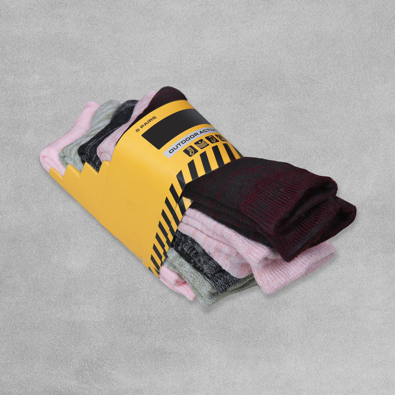 5 Pairs Outdoor Activity /  Work Socks - UK size 6-8
