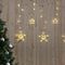 Warm White Star LED Curtain Lights 2.5 x 1m