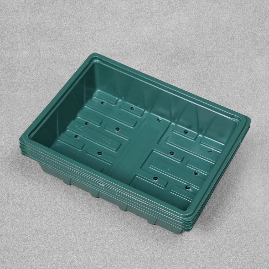 Half Seed Trays with Drainage Holes 23cm Set of 5