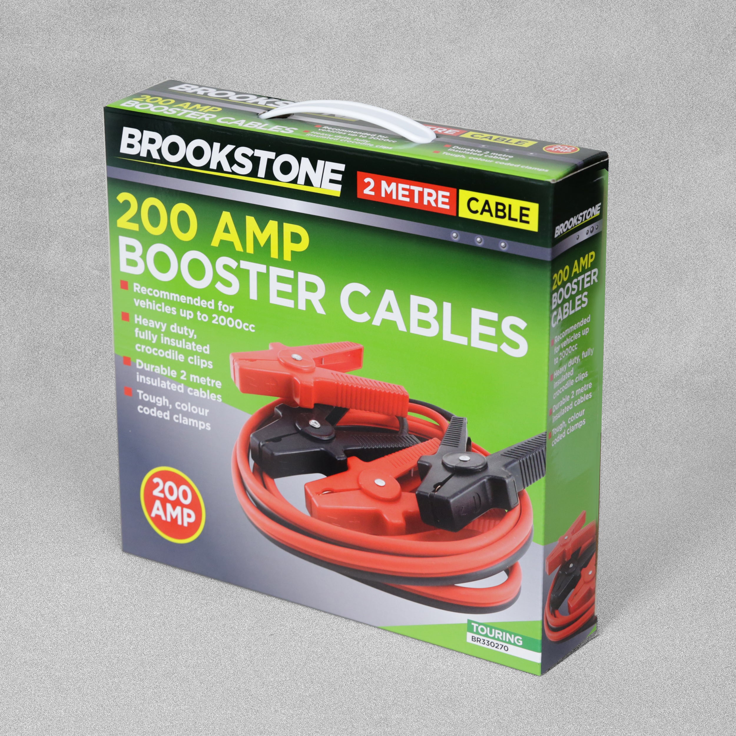 Brookstone 200 AMP Booster Cables - 2 Metre