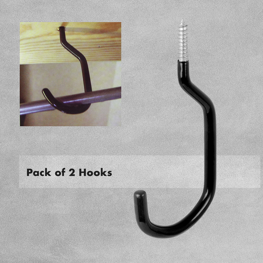 Screw in Ceiling Hooks - Pack of 2