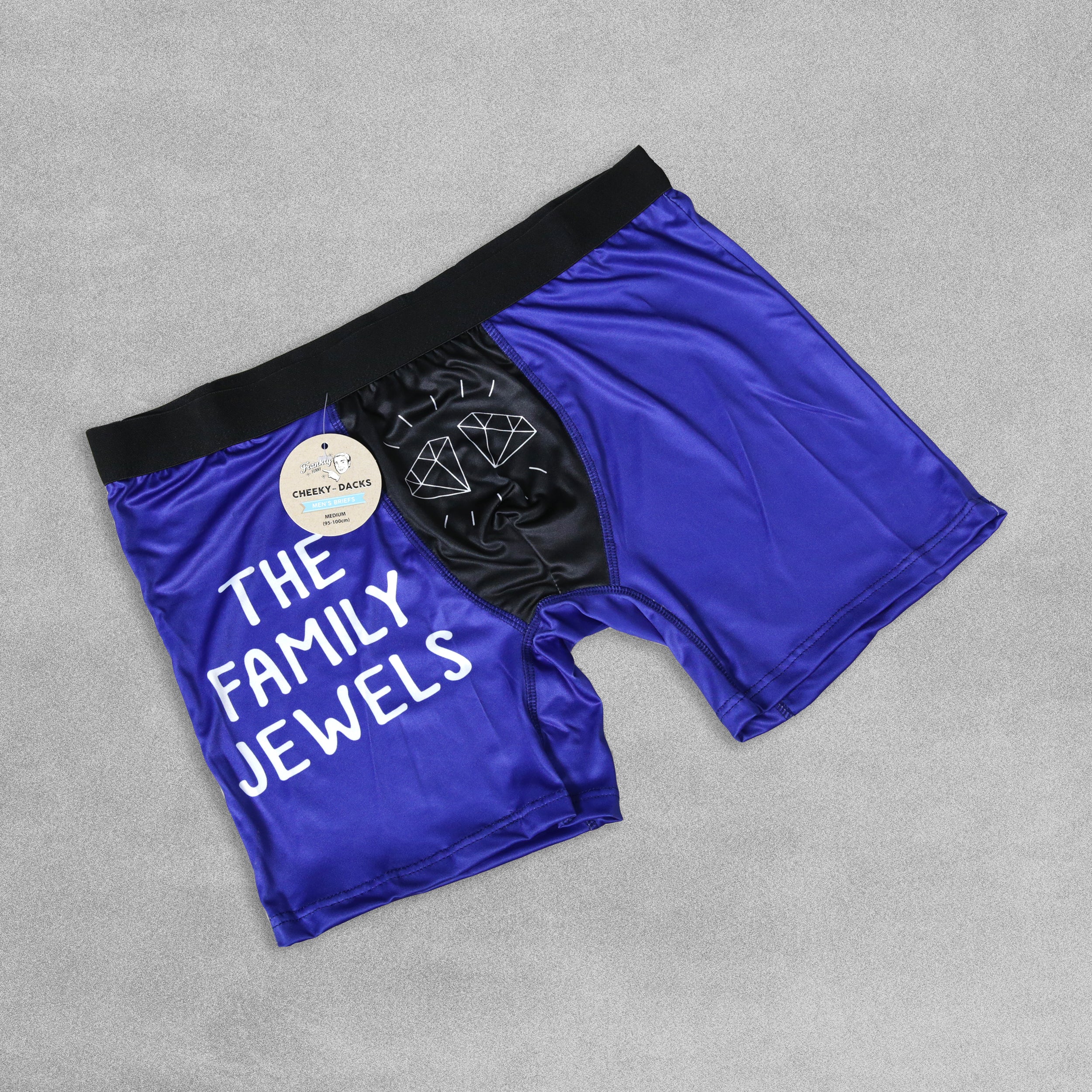 Mens Novelty Boxer Shorts - The Family Jewels!