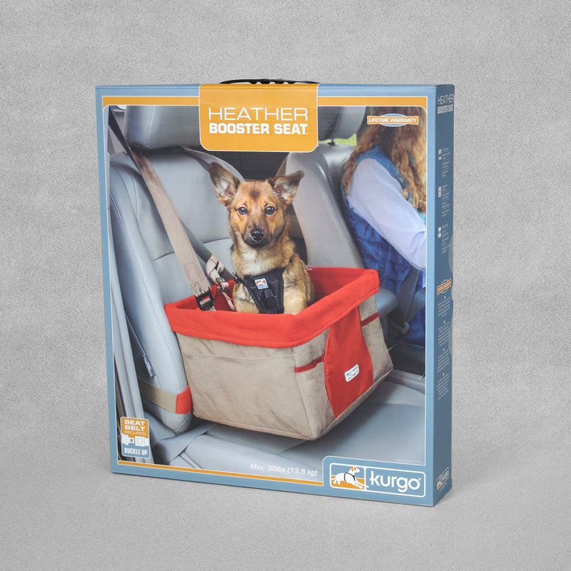 Kurgo Rover Booster Dog Seat, Heather Charcoal