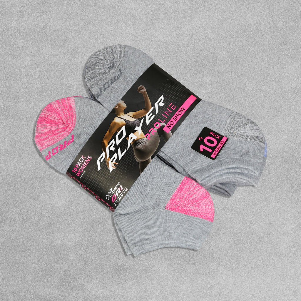 Pro Player Womens Cushioned No Show Ankle Socks UK 48 / EU 3742