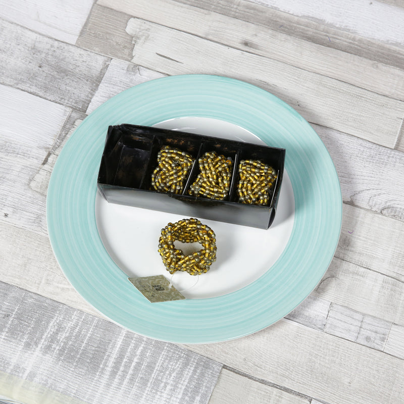 Beaded Napkin Rings - Pack of 4