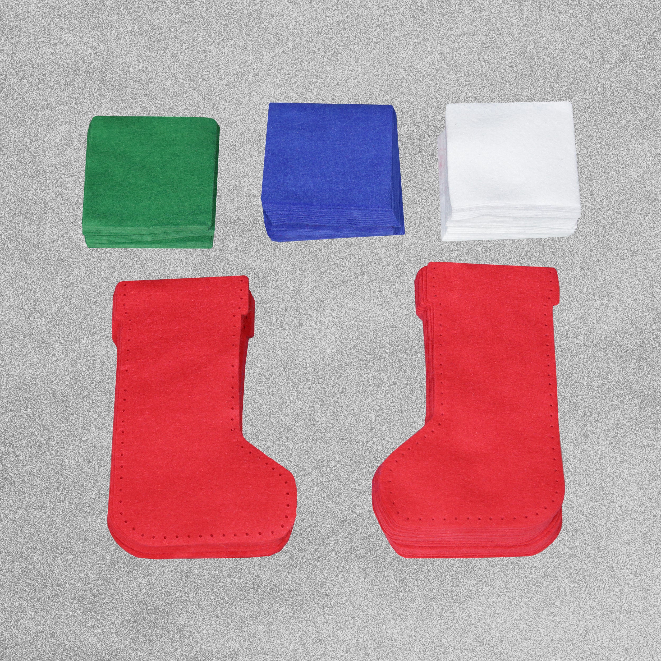 Christmas Stocking Felt Craft Kit - Makes 30