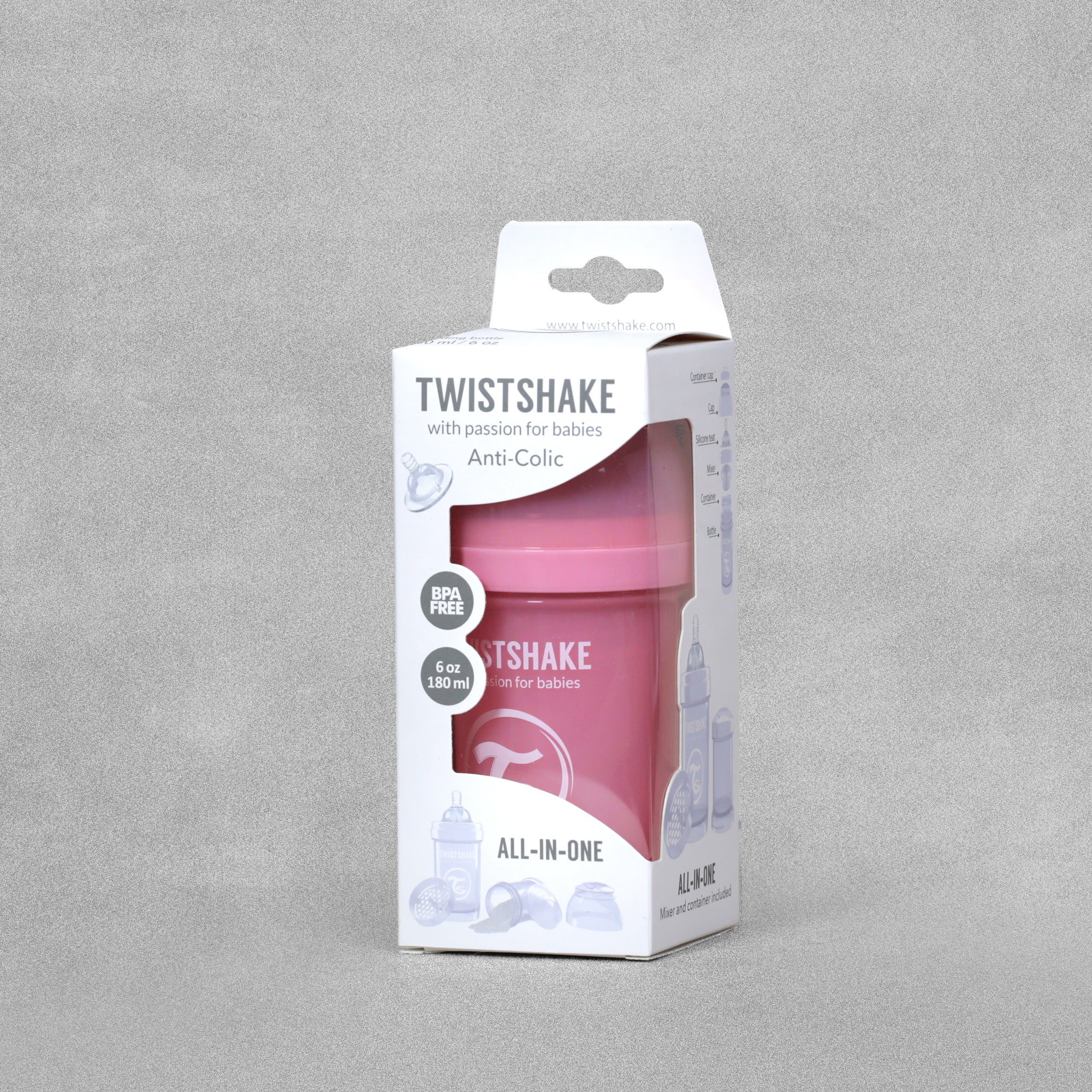 Twistshake Anti-Colic Baby Bottle 0+ Months 180ml