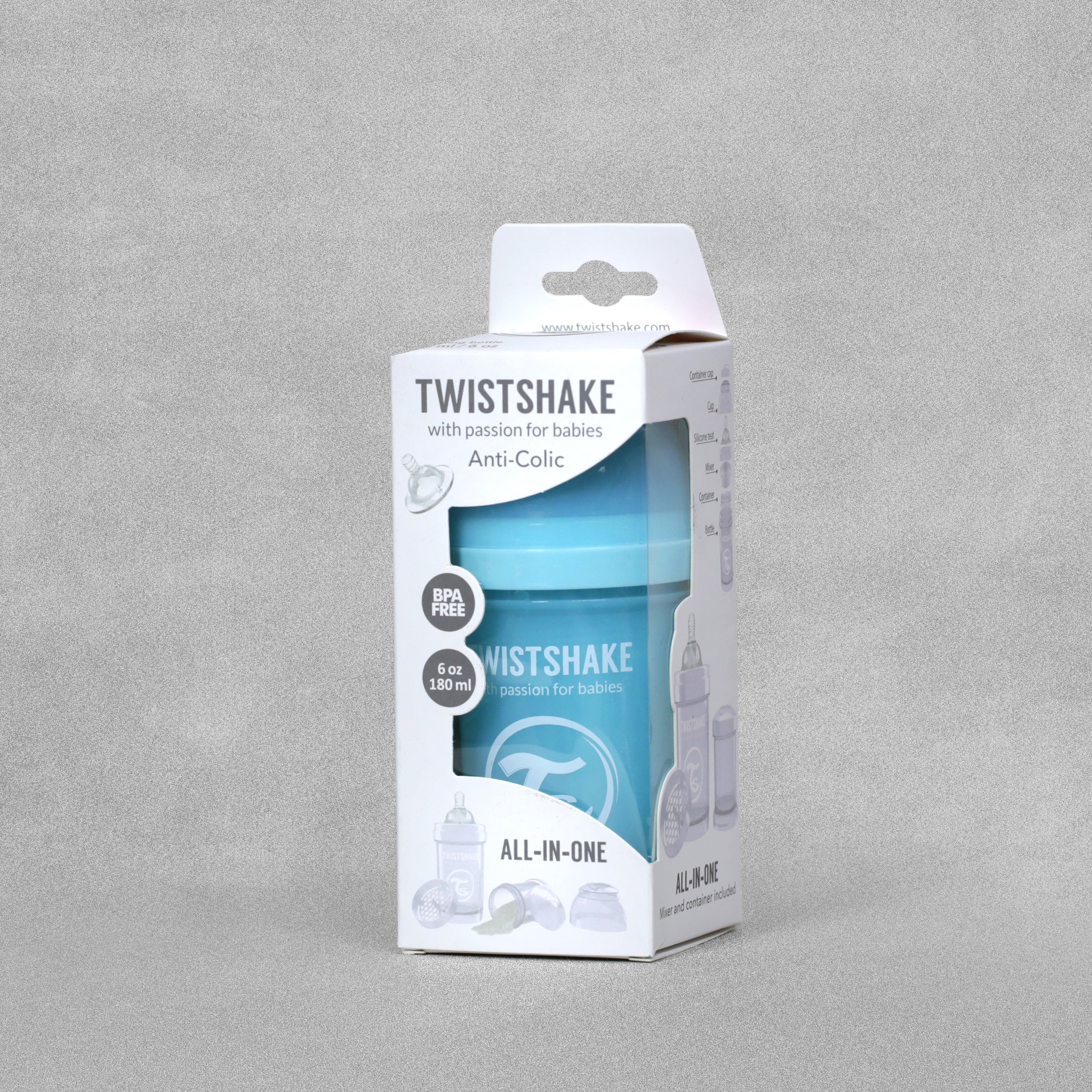 Twistshake Anti-Colic Baby Bottle 0+ Months 180ml