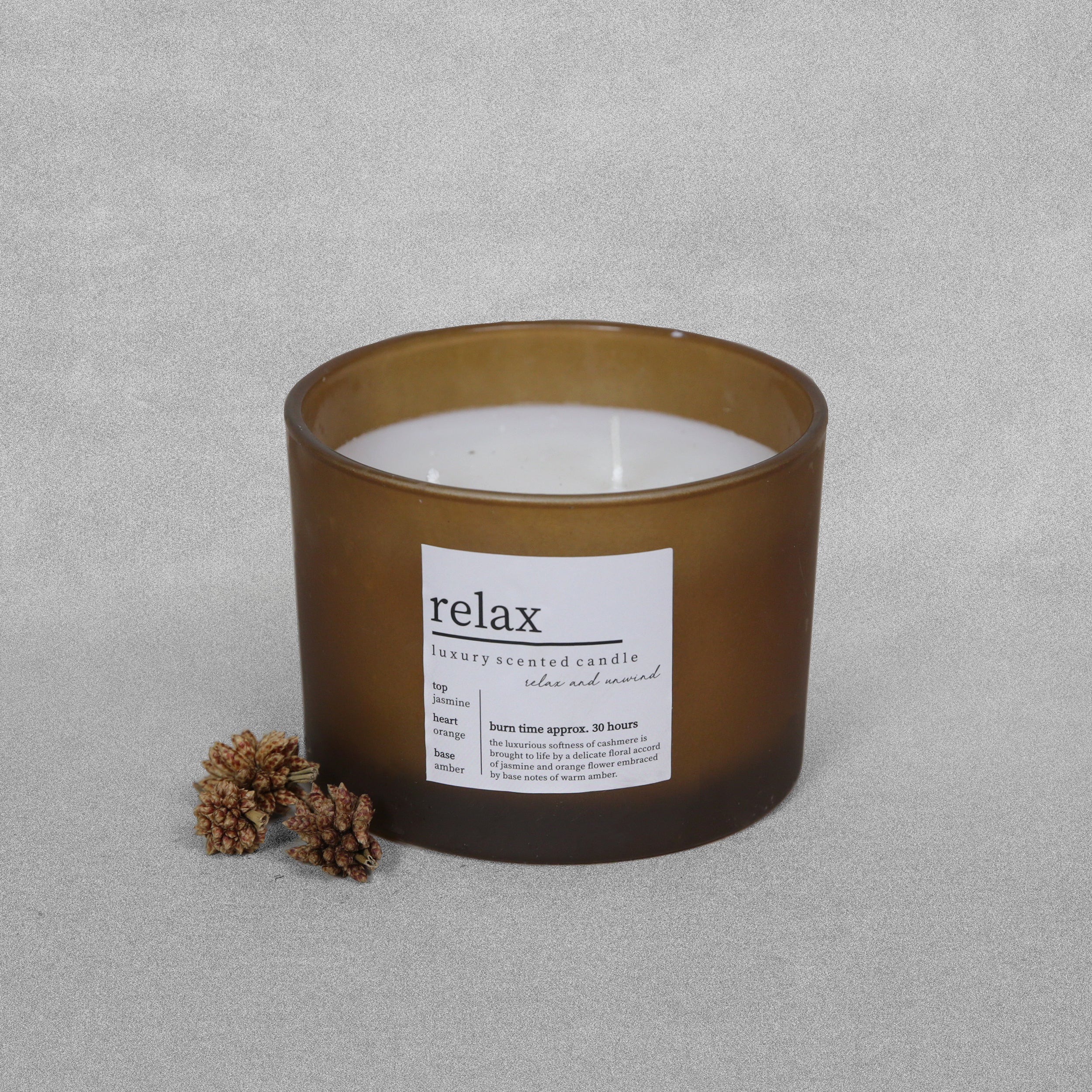 Relax Luxury Scented Glass Candle 335g