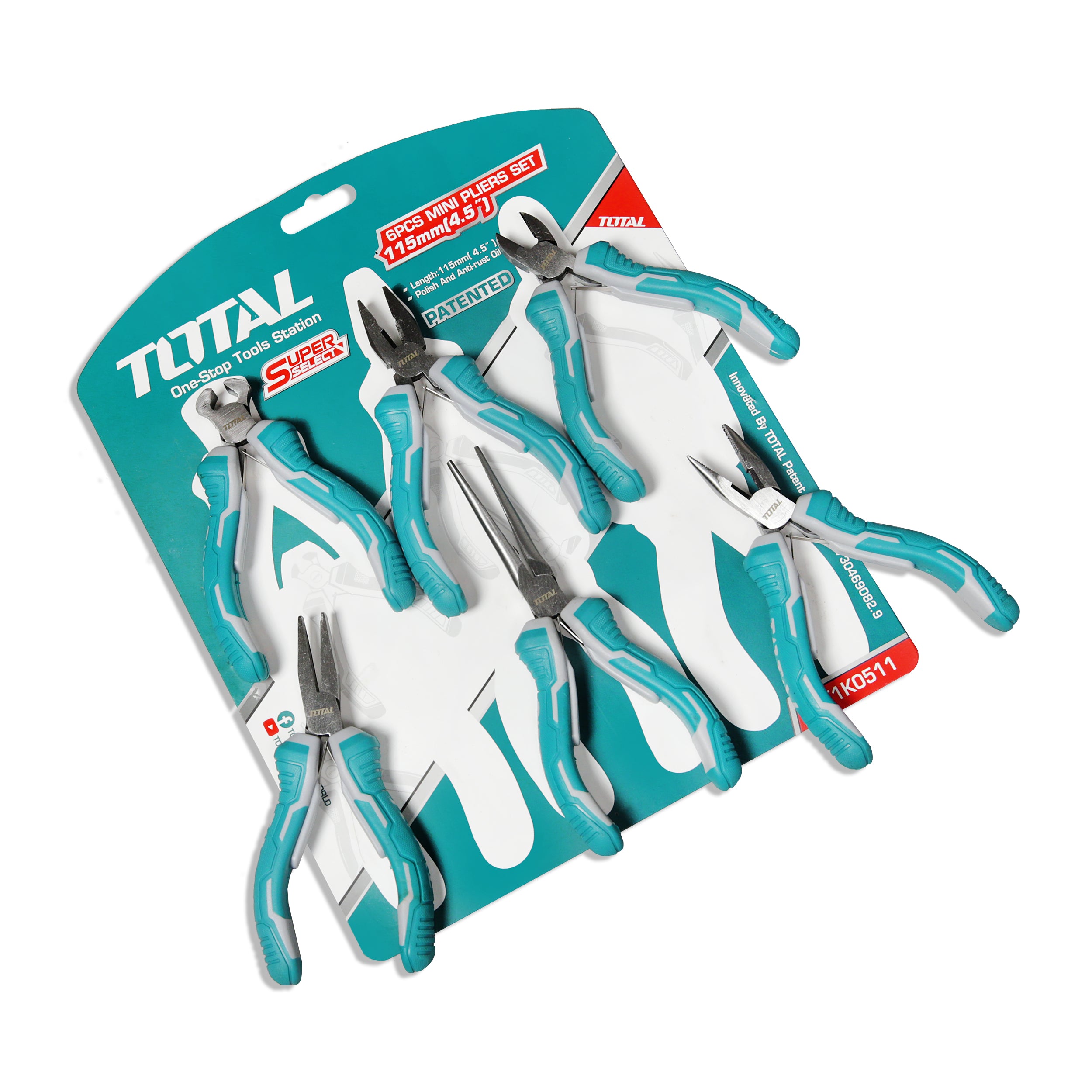 Total Super Select Mini Pliers Set of 6 - THT1K0511