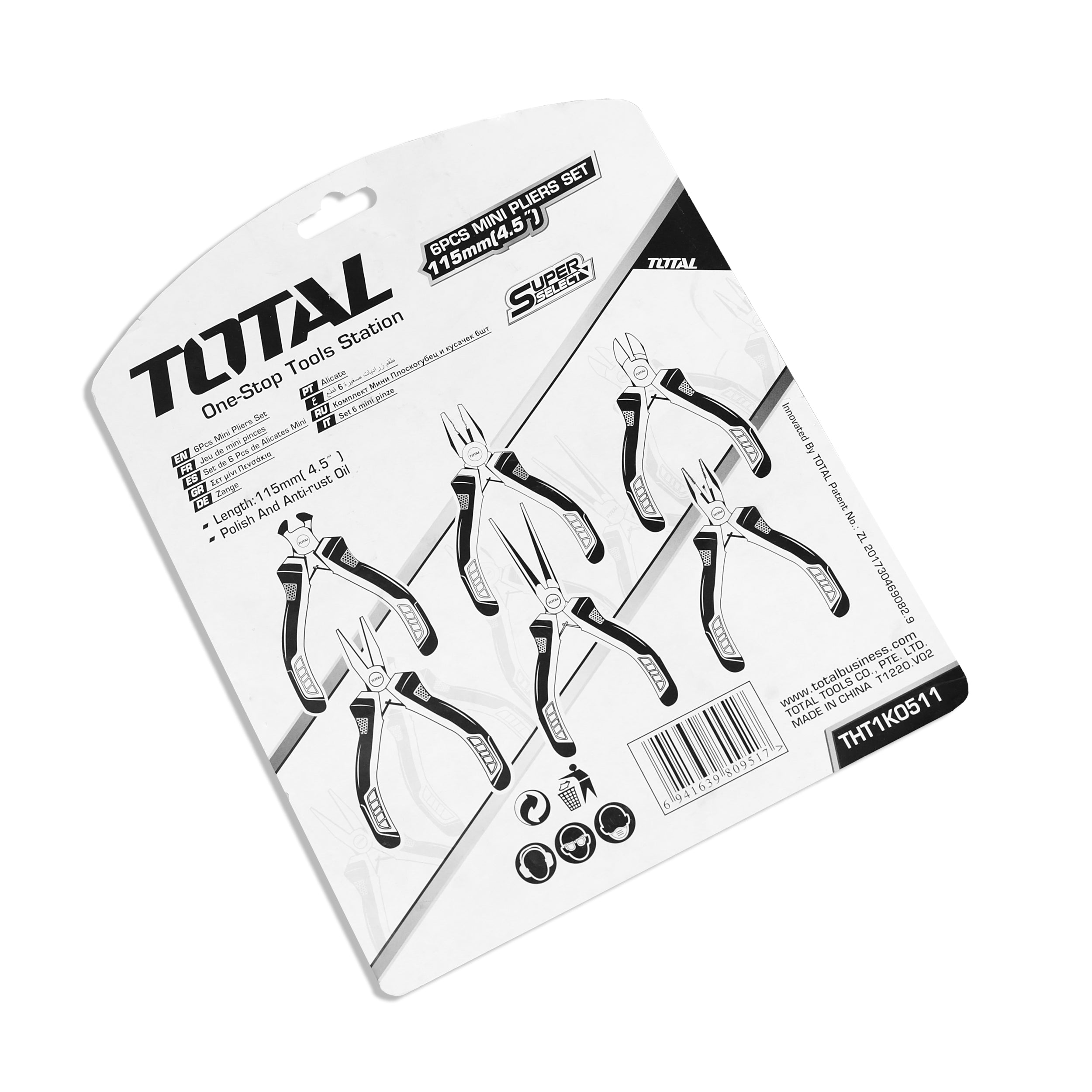 Total Super Select Mini Pliers - Set of 6