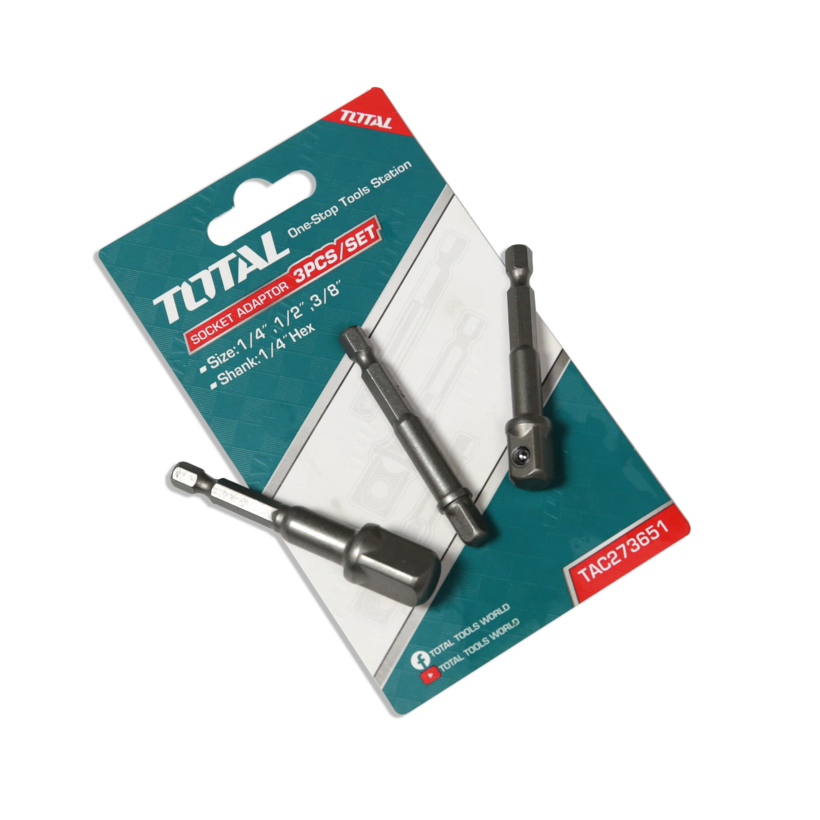 Total Tools 3pc Socket Adaptor Set