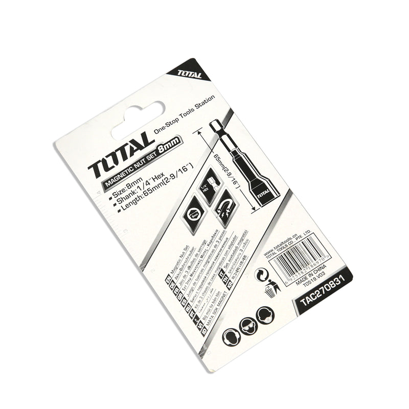 Total Tools 3pc Magnetic Nut Set 8mm