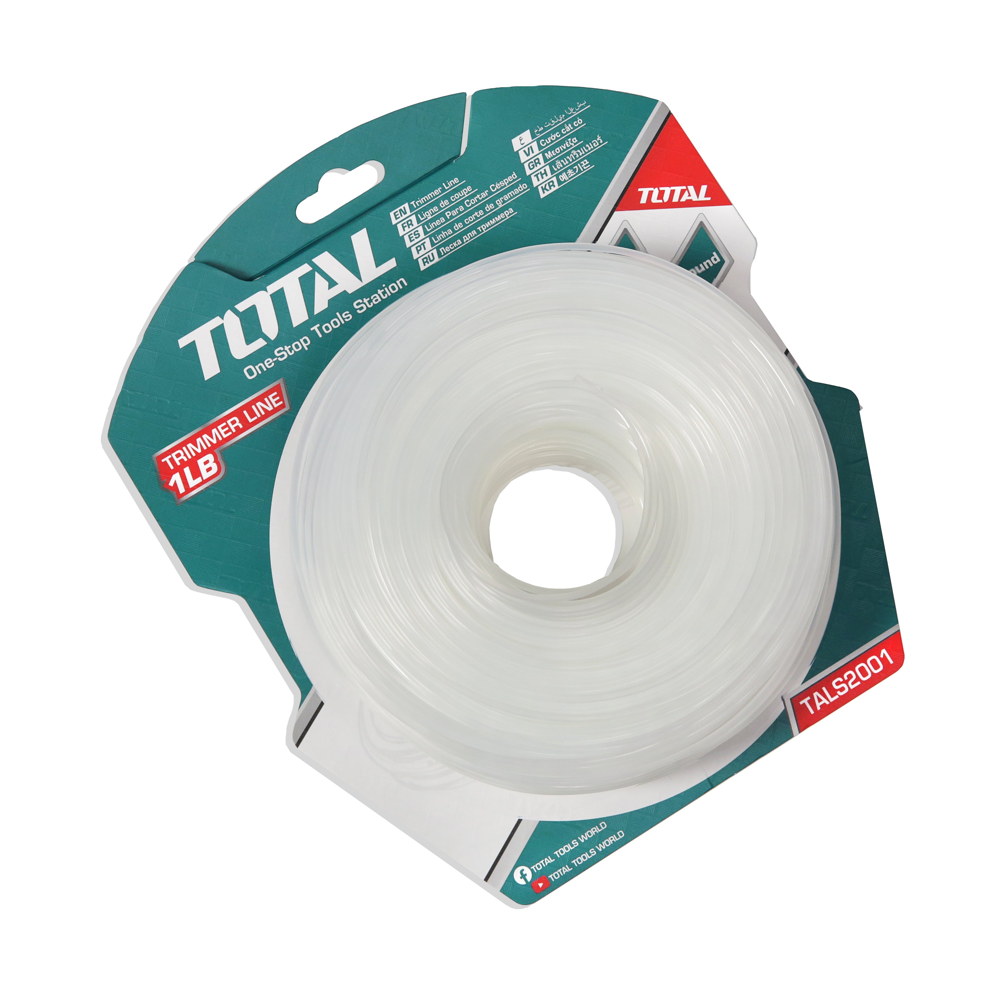 Total Tools Trimmer Line 1LB 2mm White TALS2001