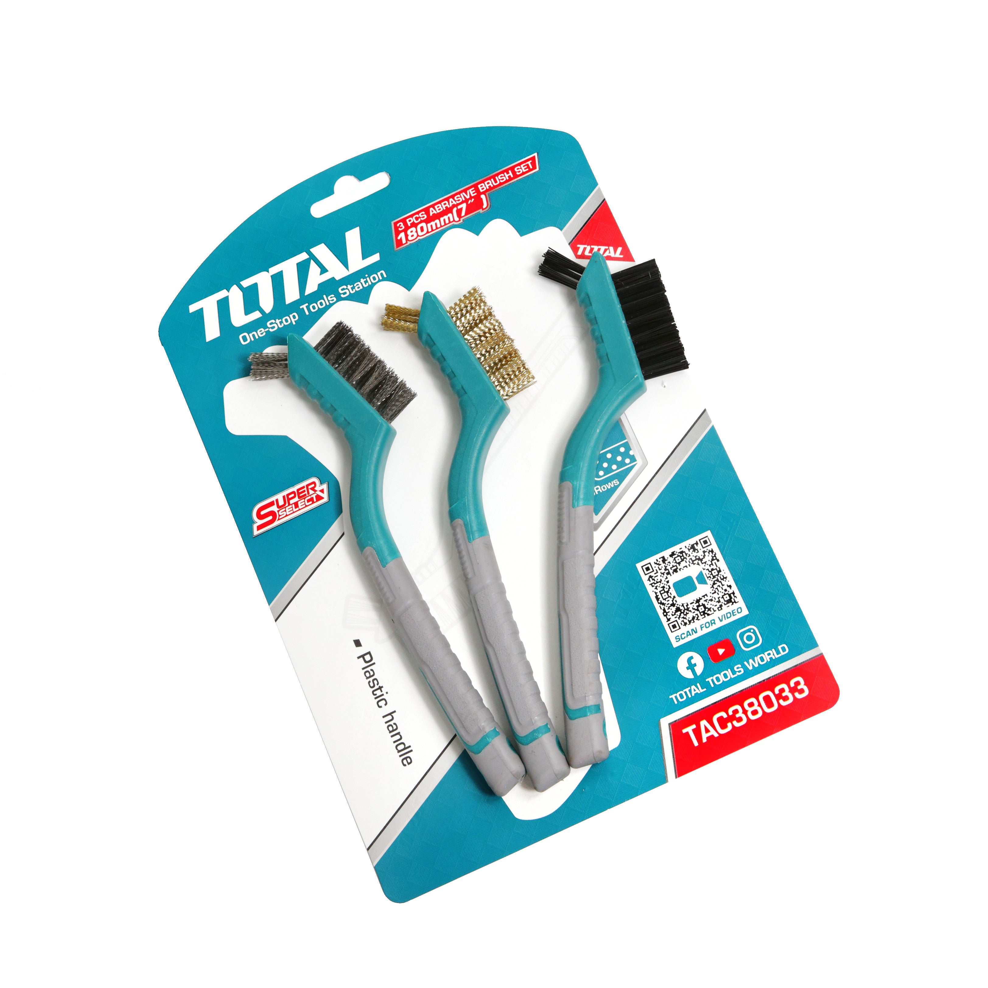 Total Abrasive Brush Set - 3PCS - TAC38033