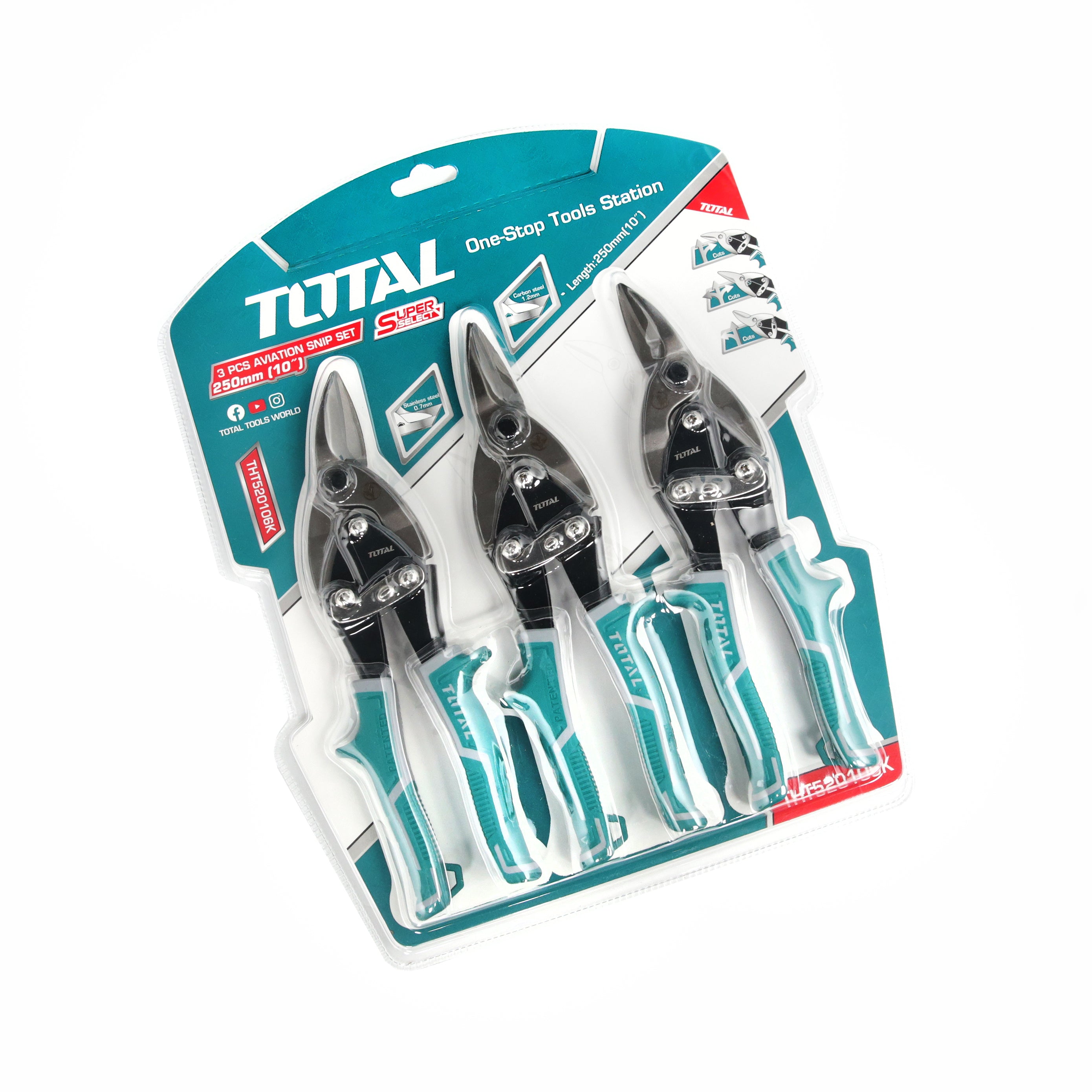 Total Aviation Snip Set - 3pcs - THT520106K