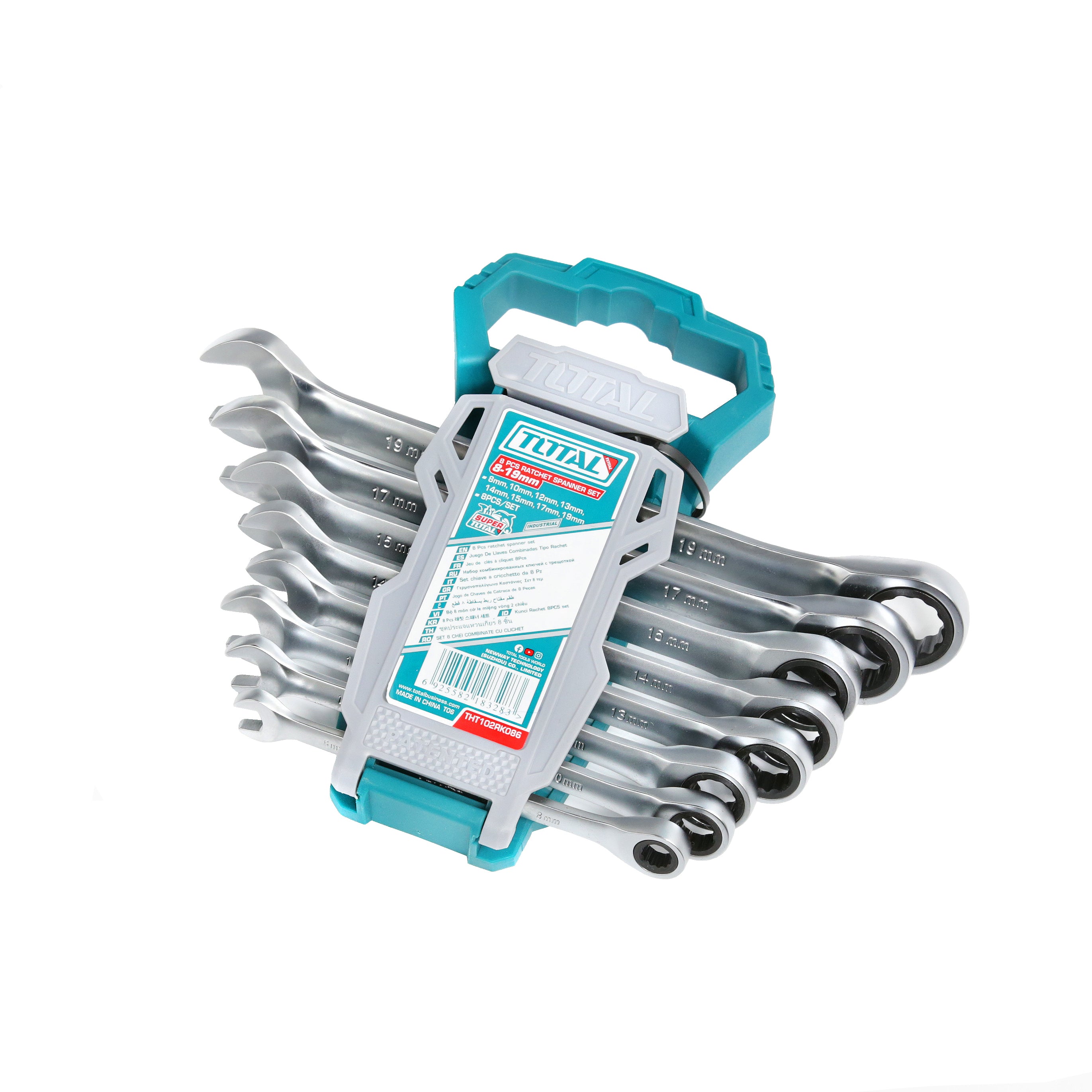 Total Ratchet Spanner Set - 8pcs - THT102RK086
