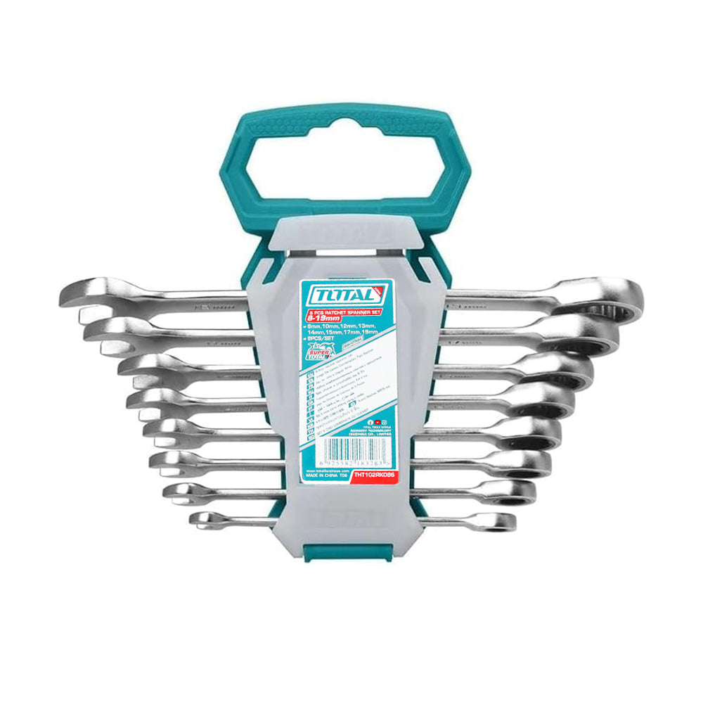 Total Ratchet Spanner Set - 8pcs - THT102RK086