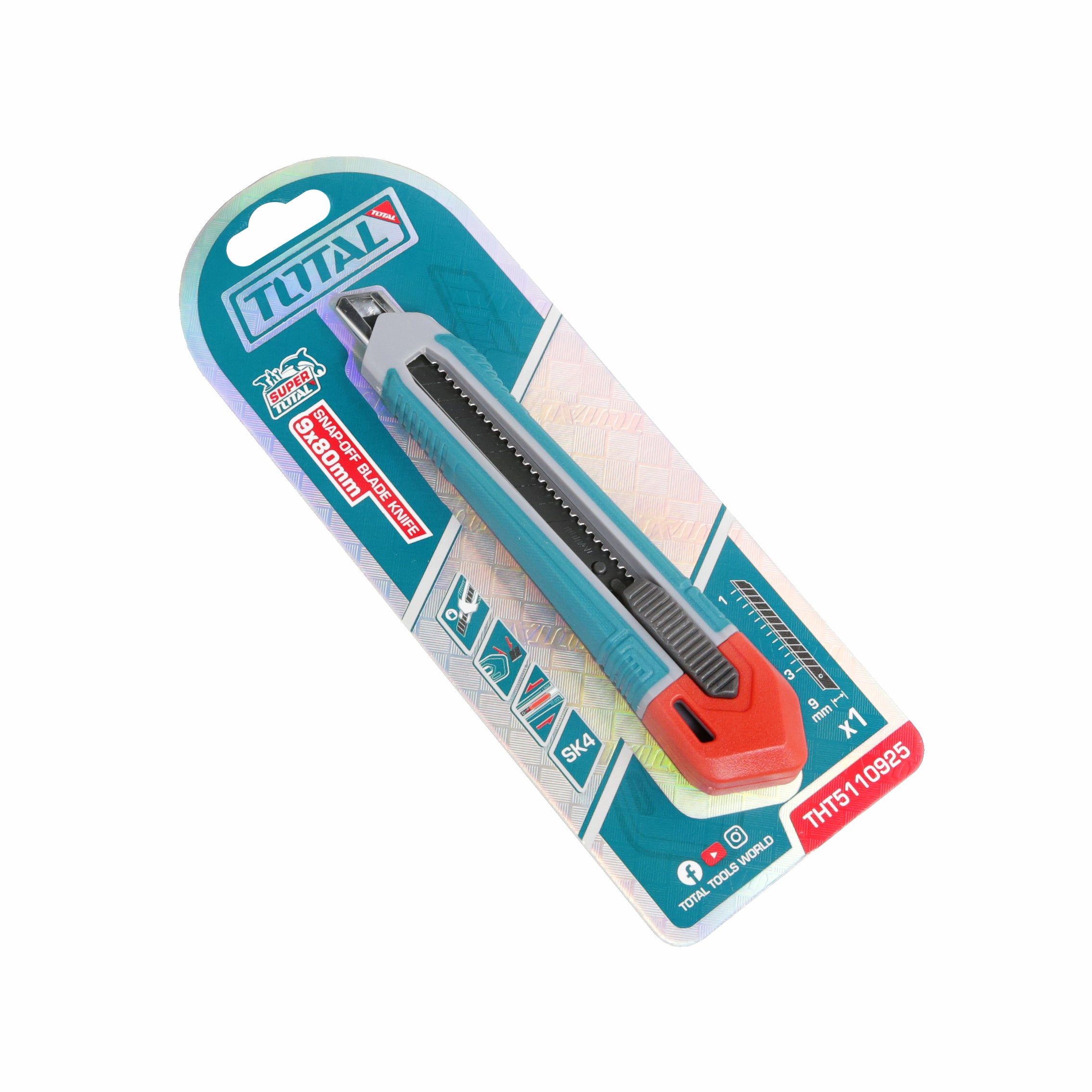 Total Snap-Off Blade Knife - 9 x 80mm - THT5110925