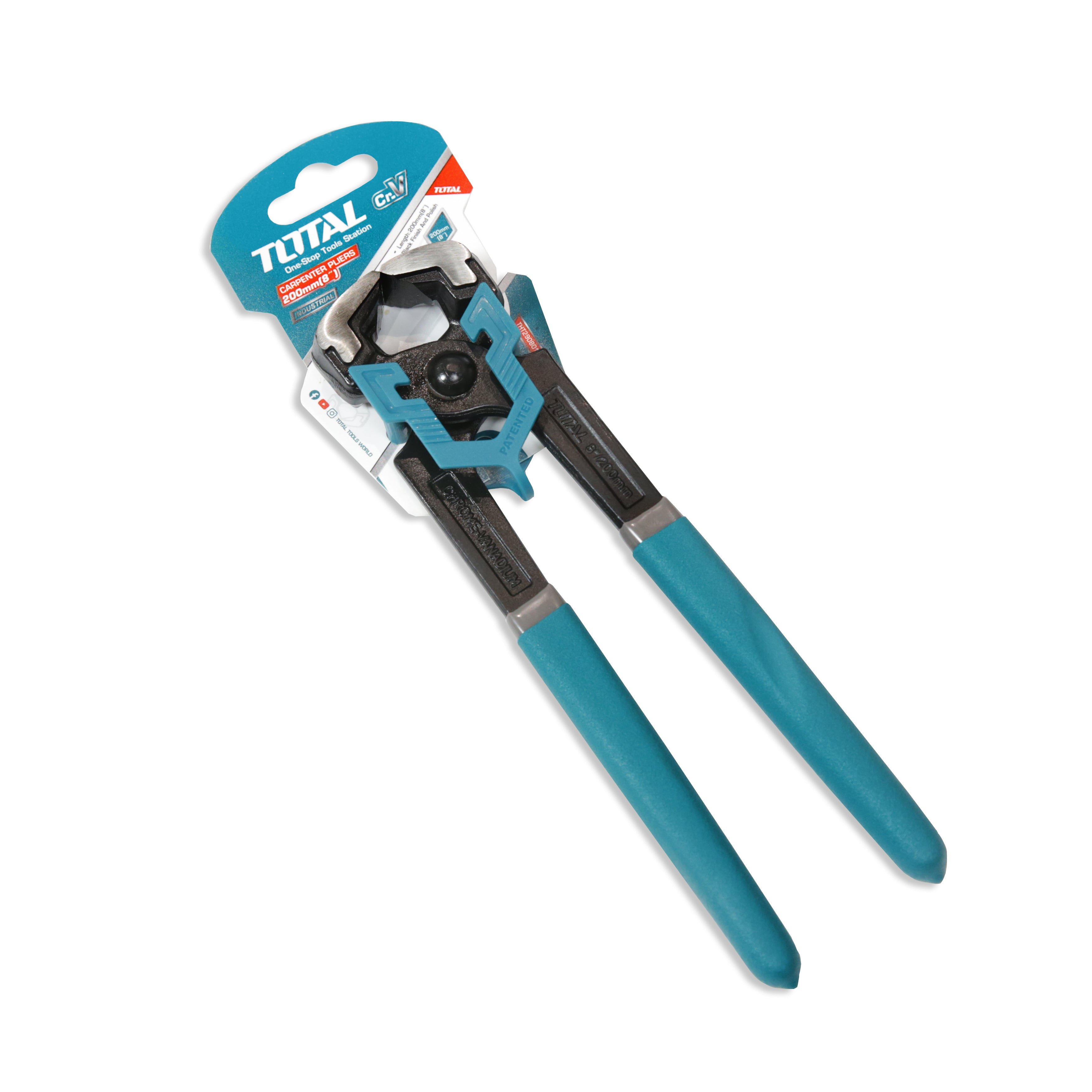 Total Industrial Carpenter Pliers 200mm 8" - THT290801