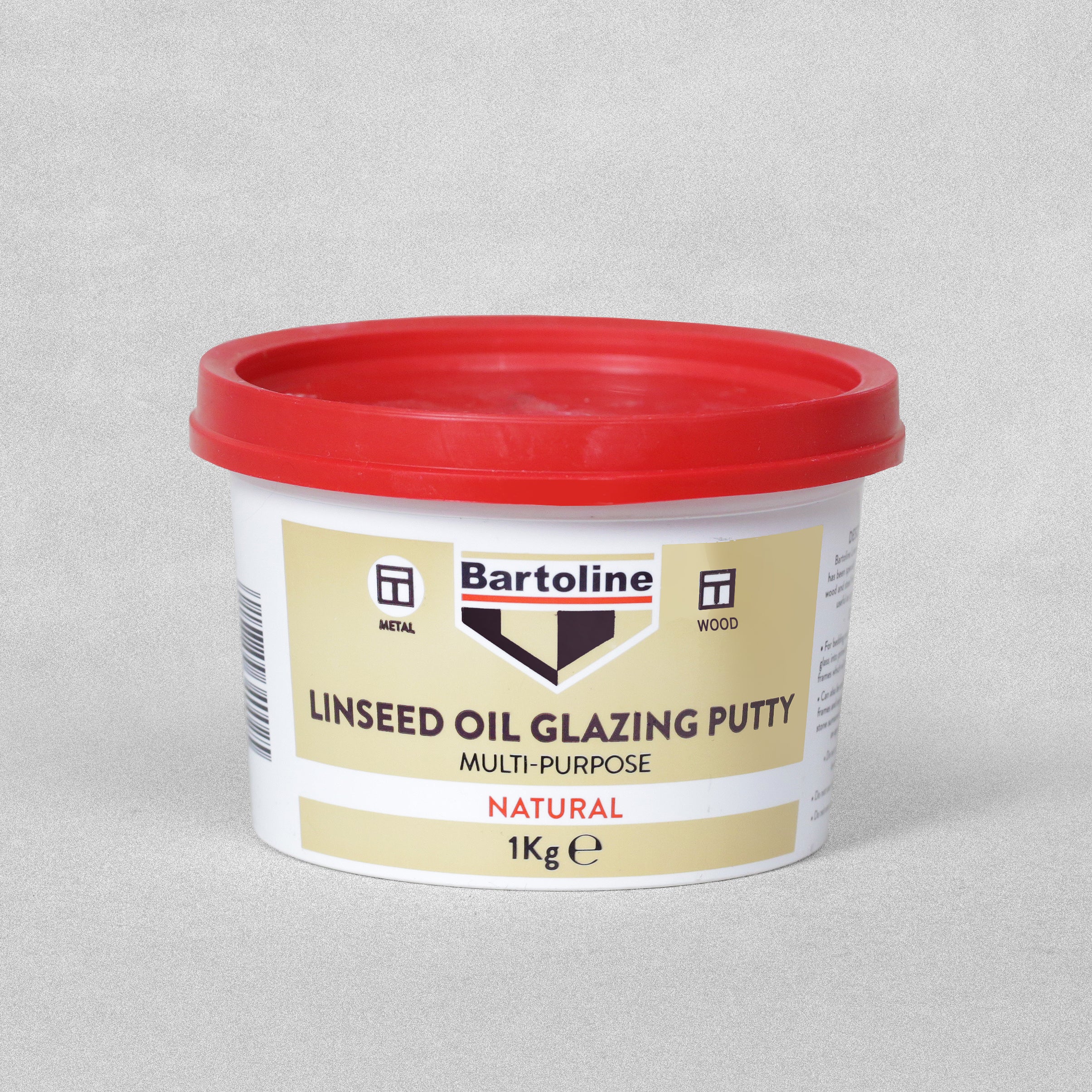 Bartoline Multi-Purpose Natural Linseed Oil Glazing Putty - 1kg