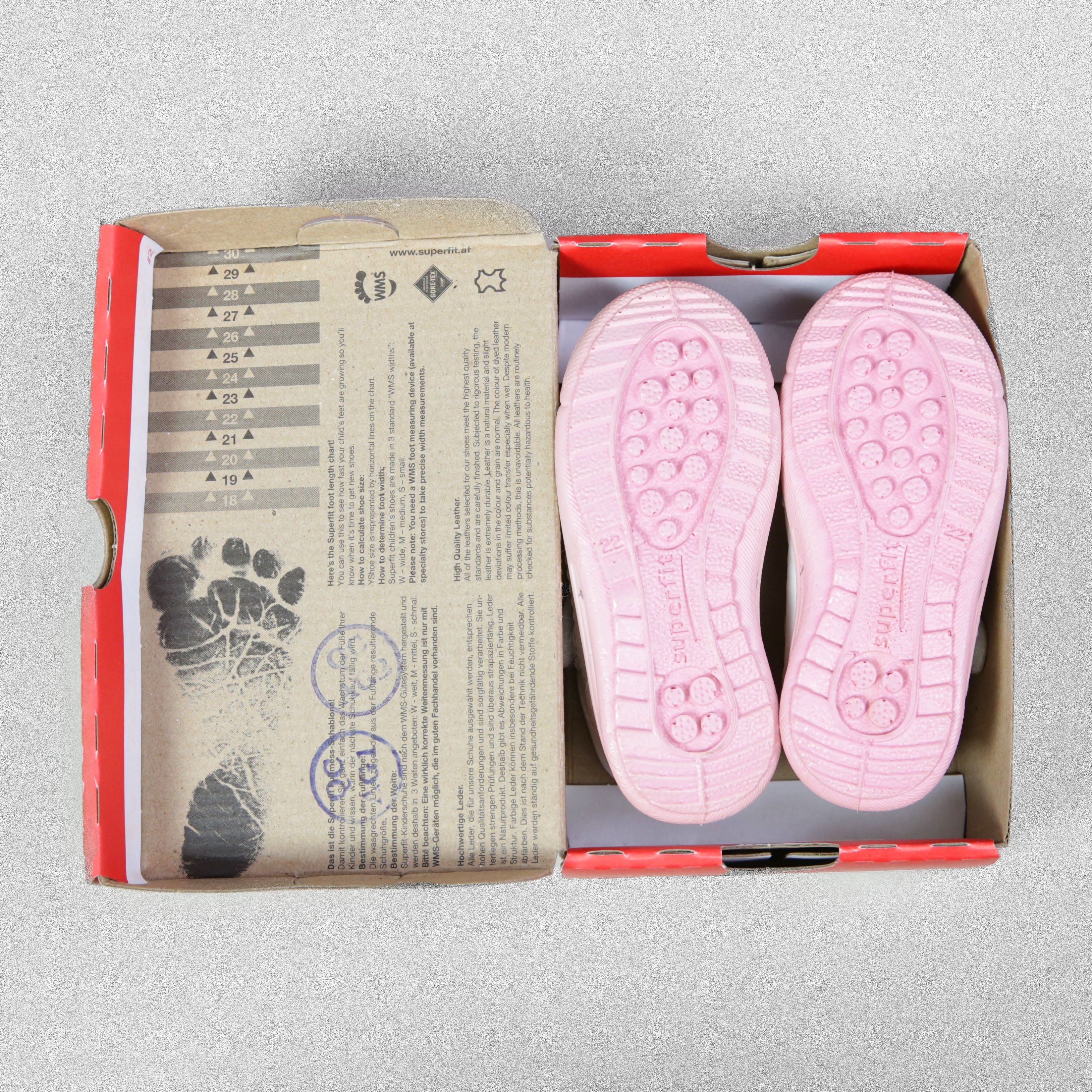 'Superfit' White Mary Jane Leather Shoe - UK Child Size 5 / EU 22