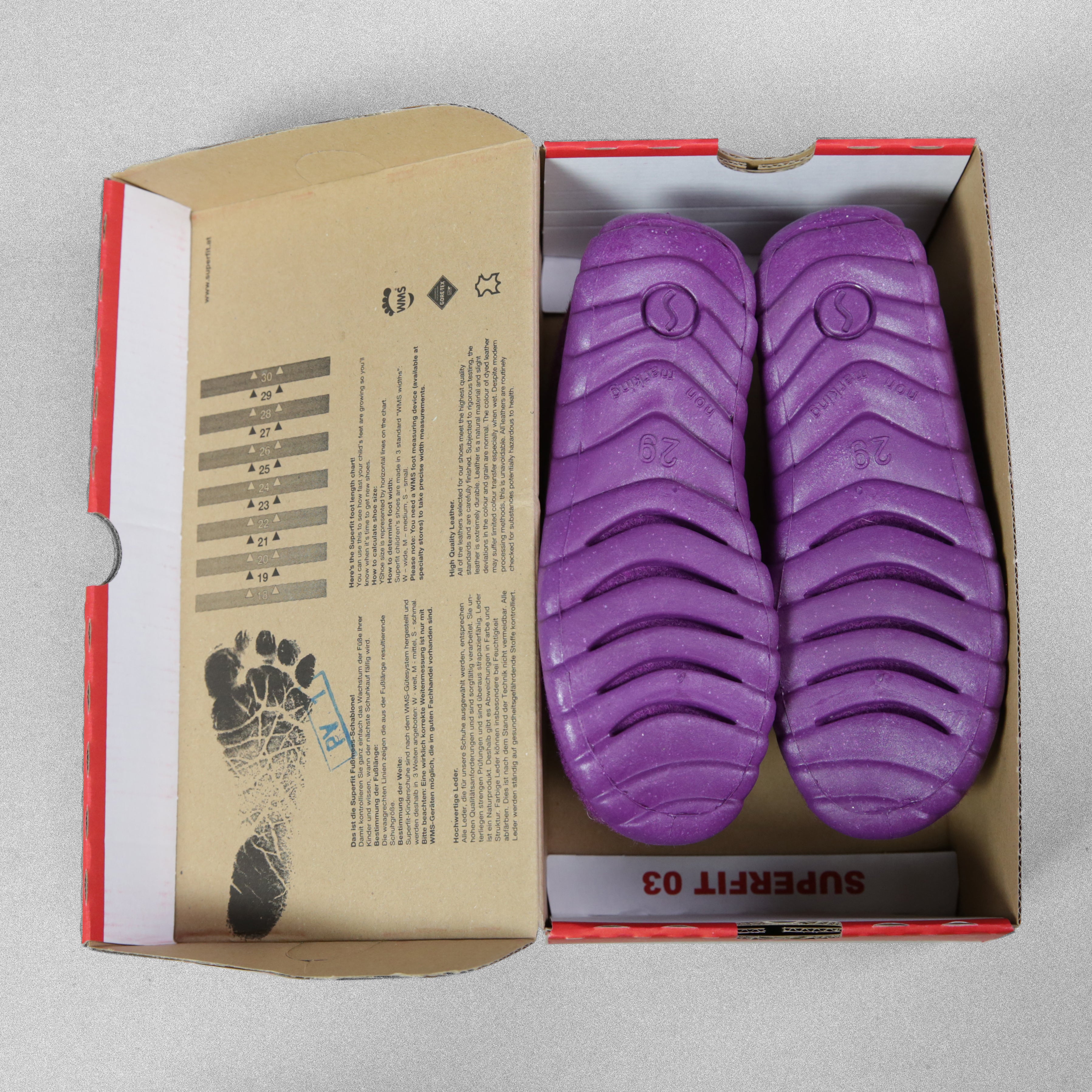 Superfit Girls' Purple Happy Slipper UK Child Size 10.5 / EU 29