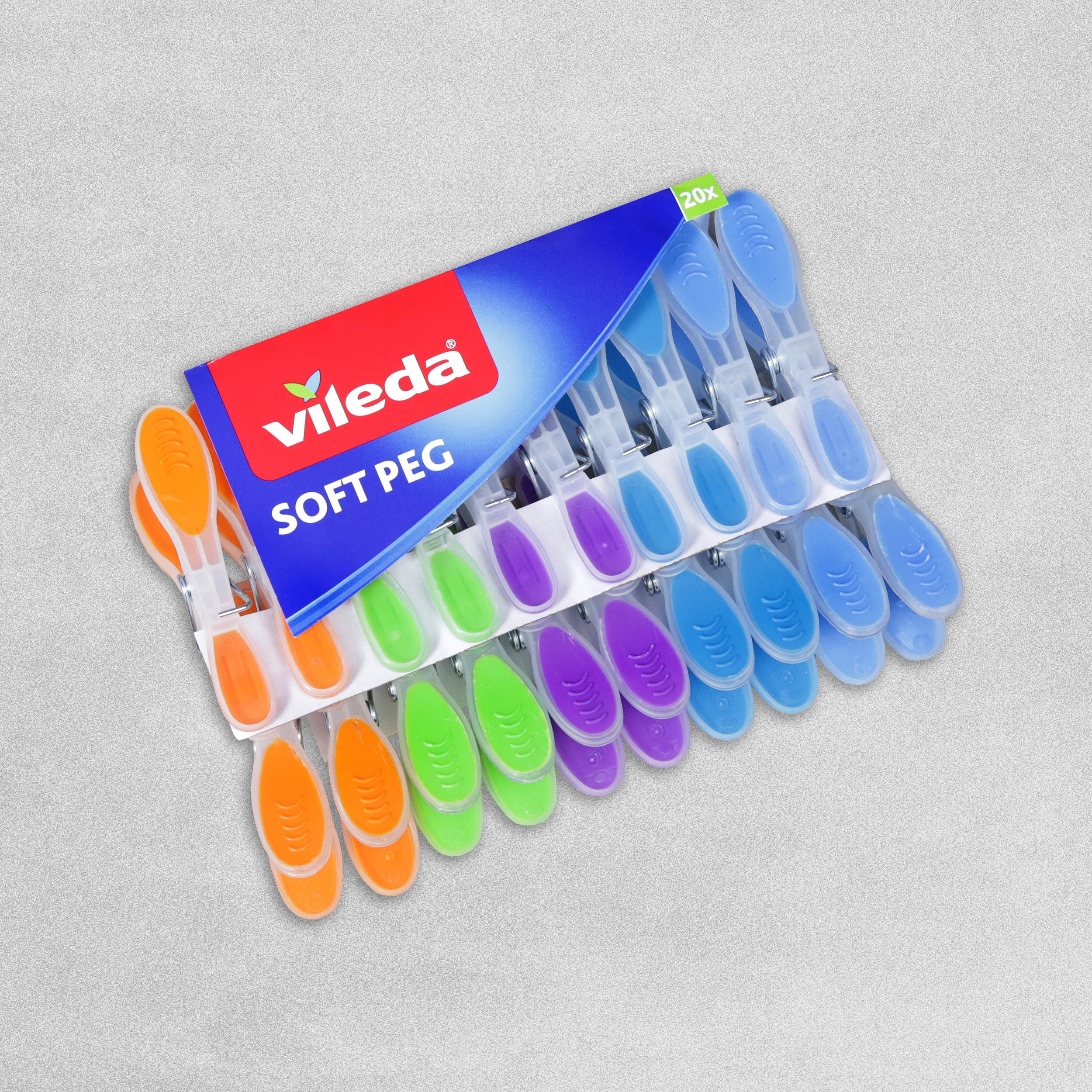 Vileda Soft Clothes Pegs - Pack of 20