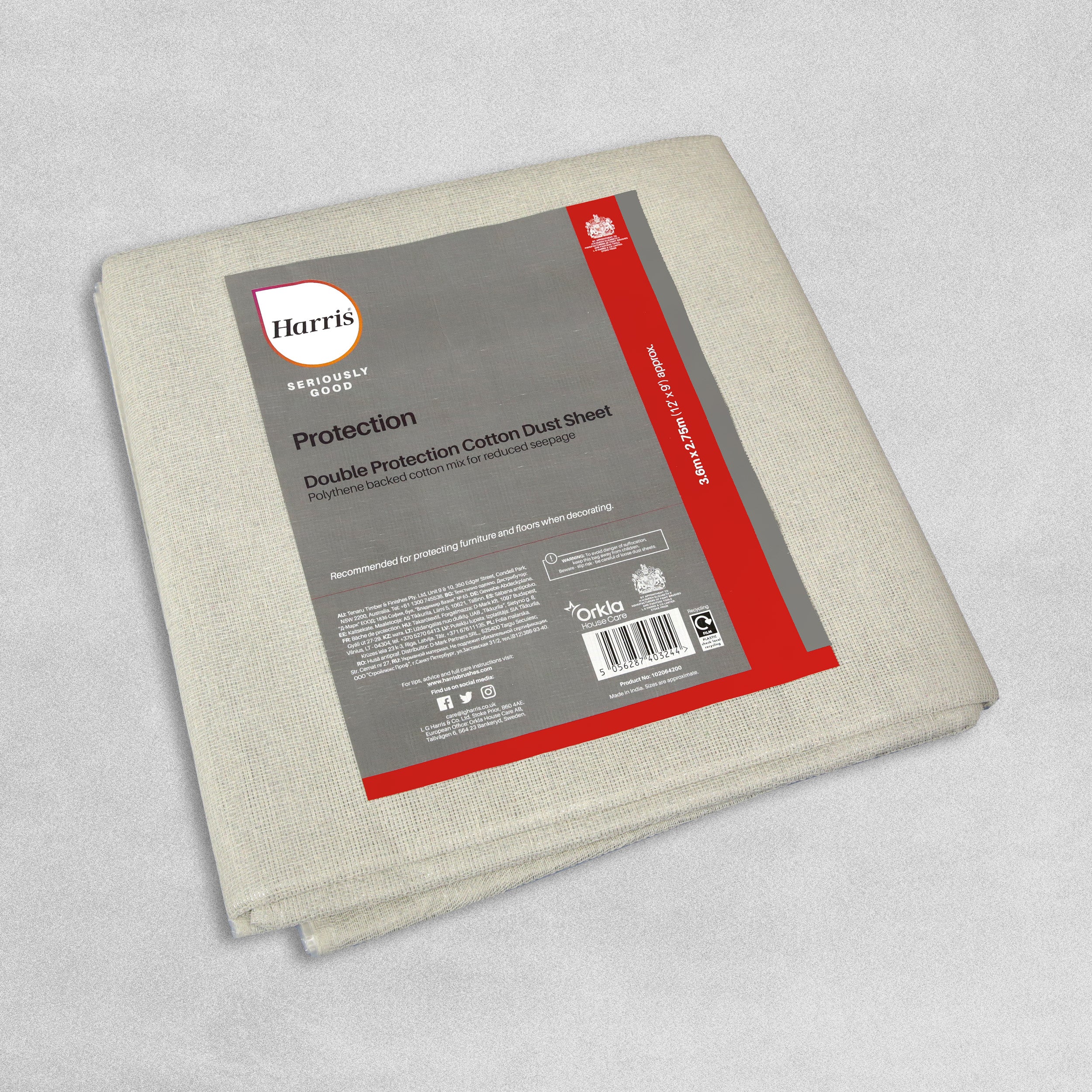 Harris 'Seriously Good' Double Protection Cotton Dust Sheet