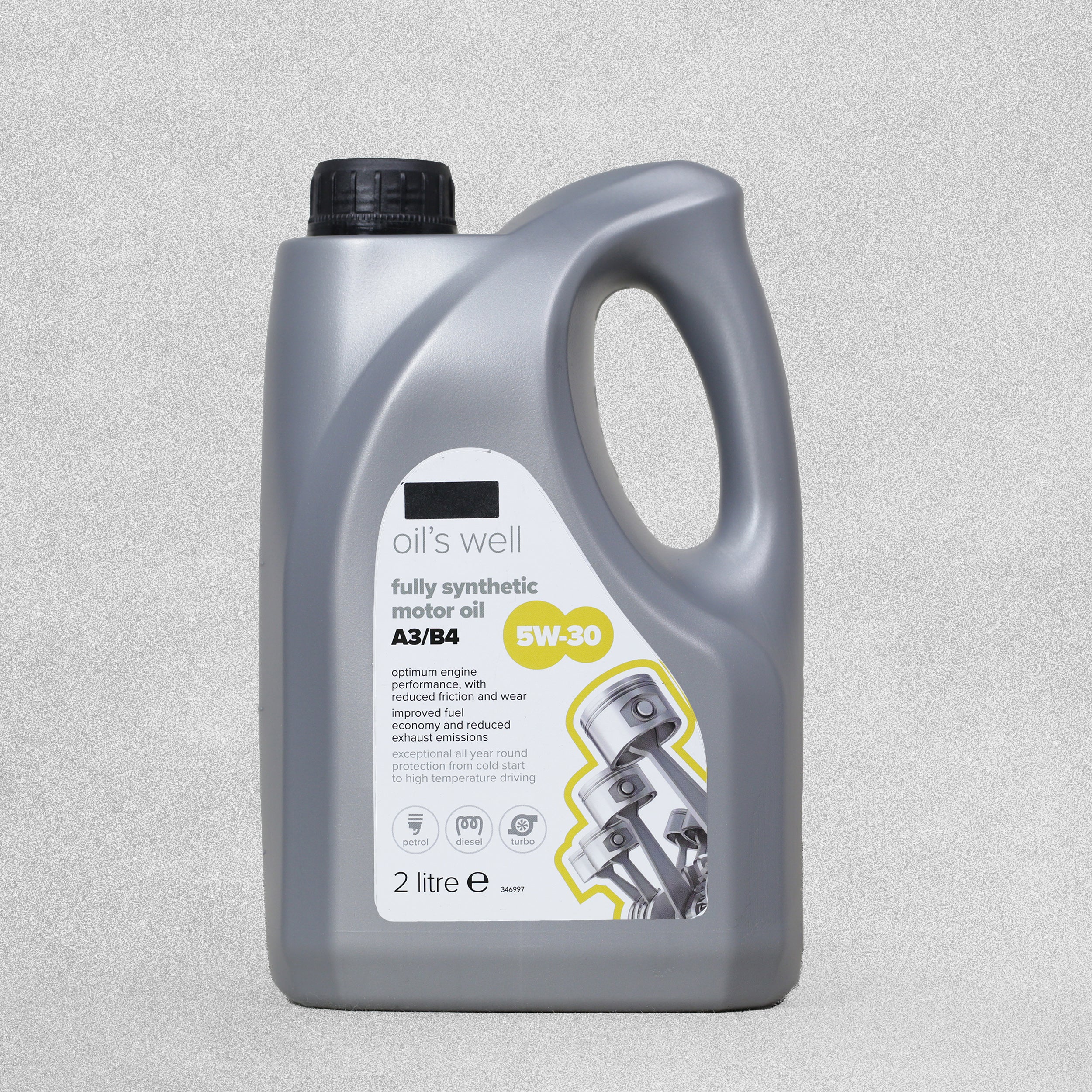 5W-30 Fully Synthetic A3/B4  Motor Oil - 2 Litres