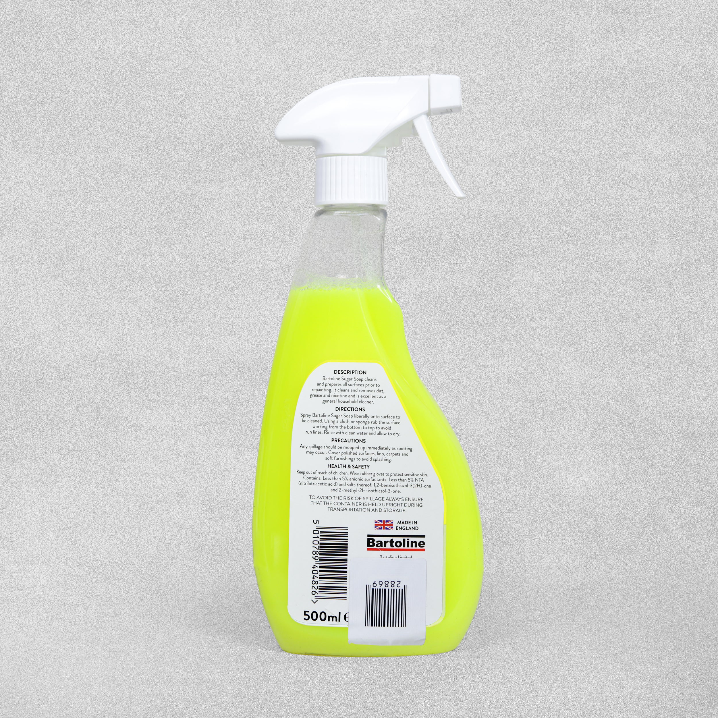 Bartoline  Ready to Use Sugar Soap Spray - 500ml