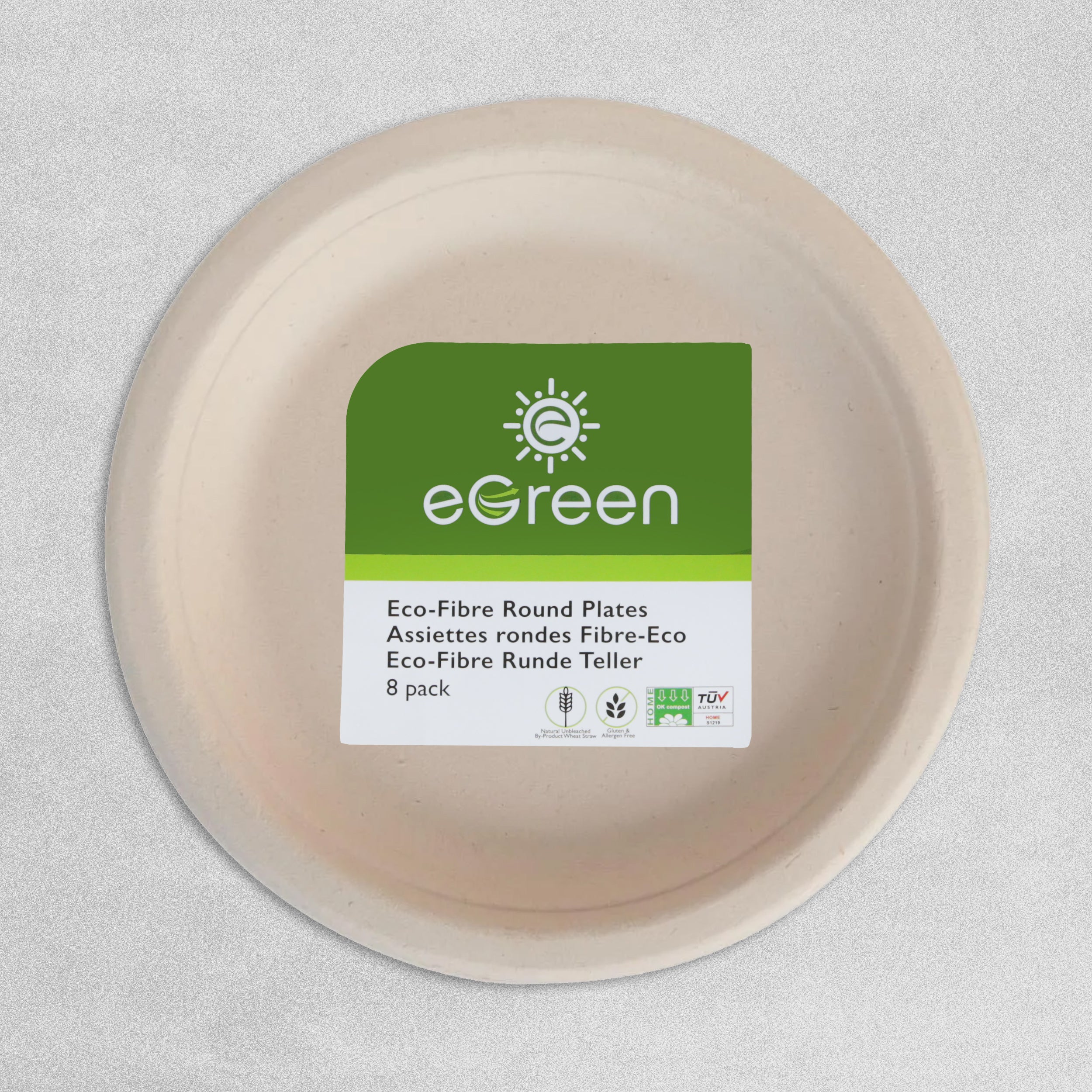 Eco Fibre Paper Plates & Bowls - Pack of 8