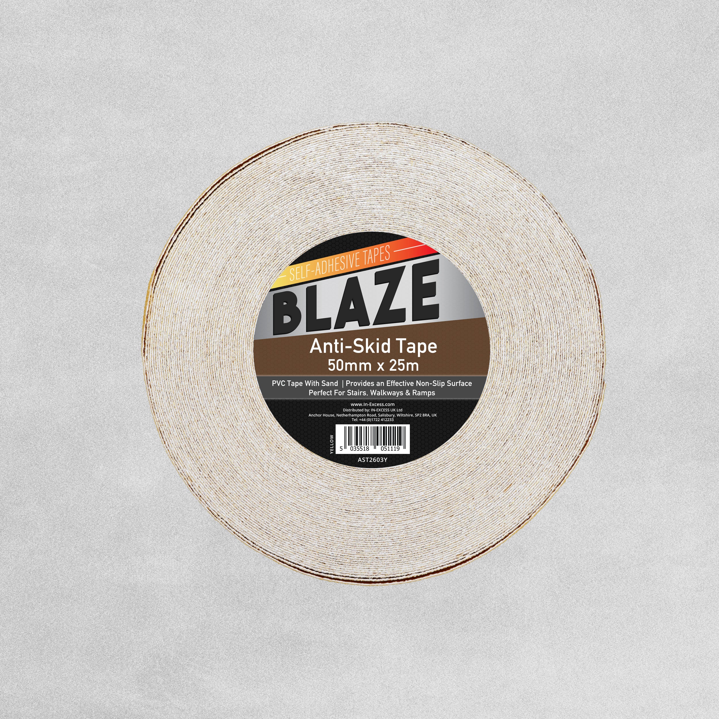 Blaze Anti-Skid Tape 50mm x 25m - Yellow