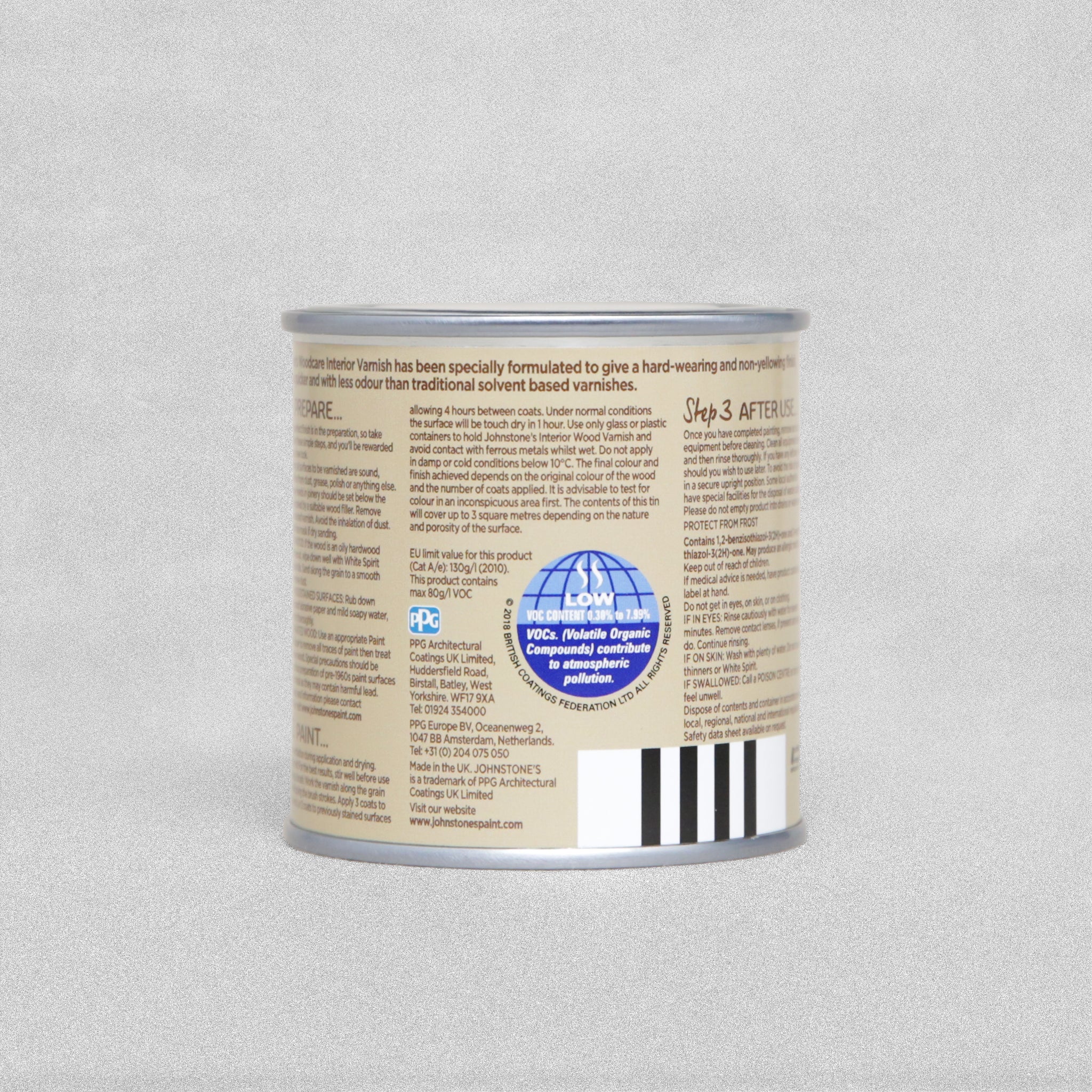 Johnstones Indoor Wood Varnish Satin - Clear - 250ml