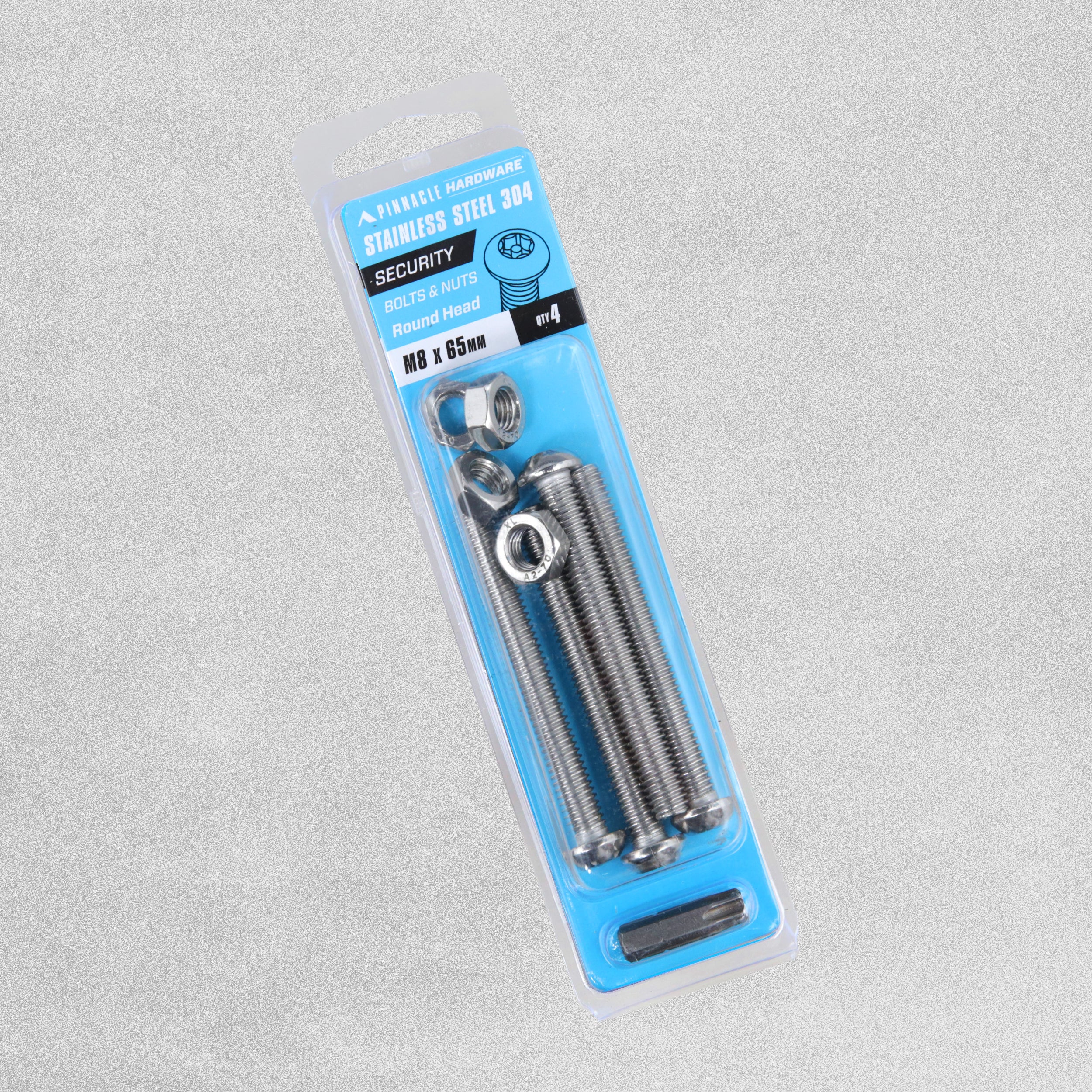 Sandleford Round Head Nuts and Bolts - M8 x 65mm - 4pcs