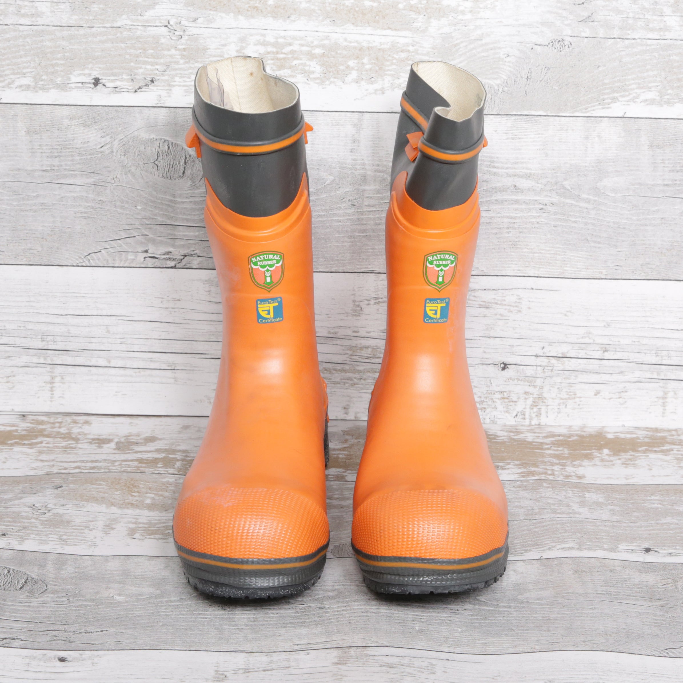 De-Branded Steel Toe Cap Chainsaw Class 2 Wellington Boots UK9