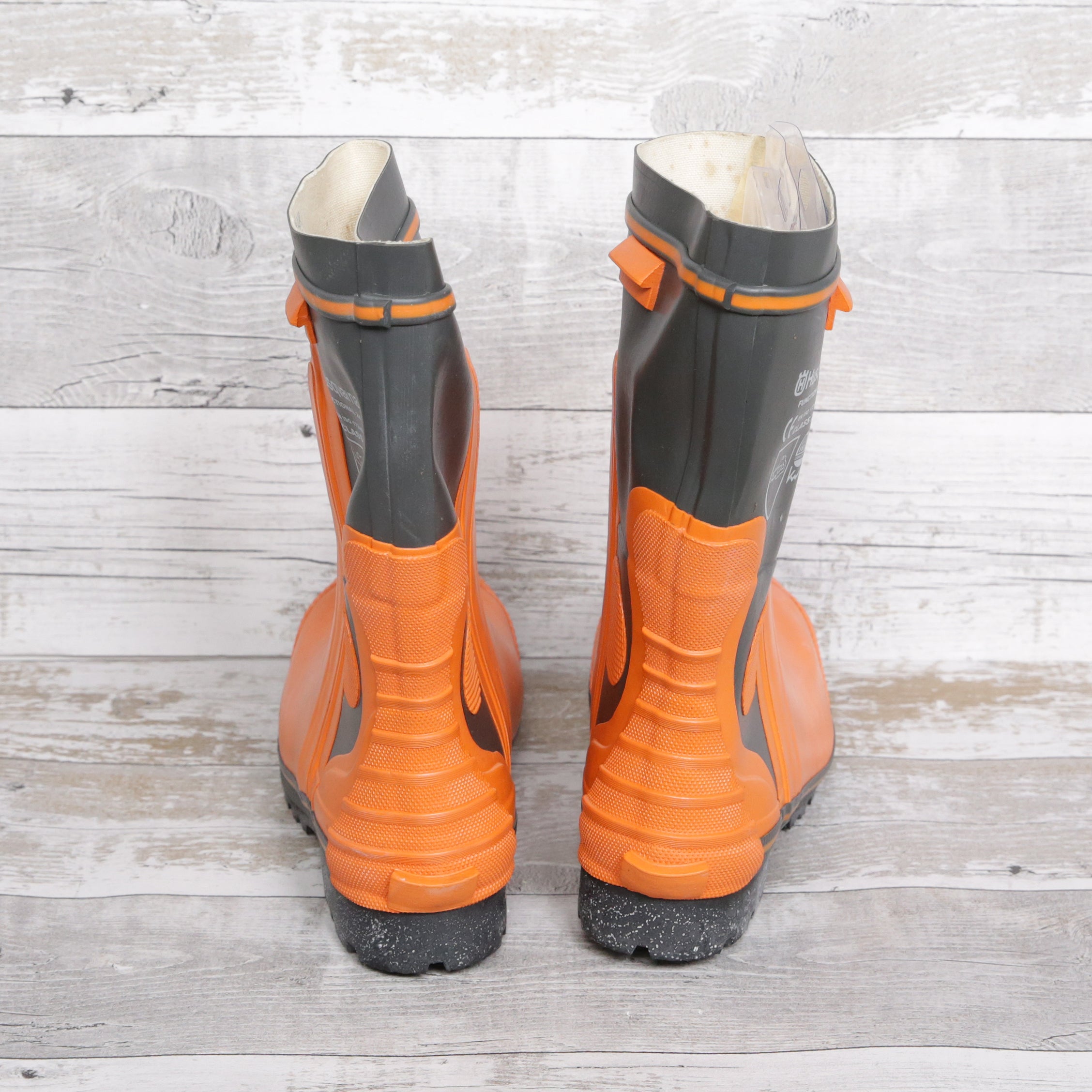 De-Branded Steel Toe Cap Chainsaw Class 2 Wellington Boots UK9