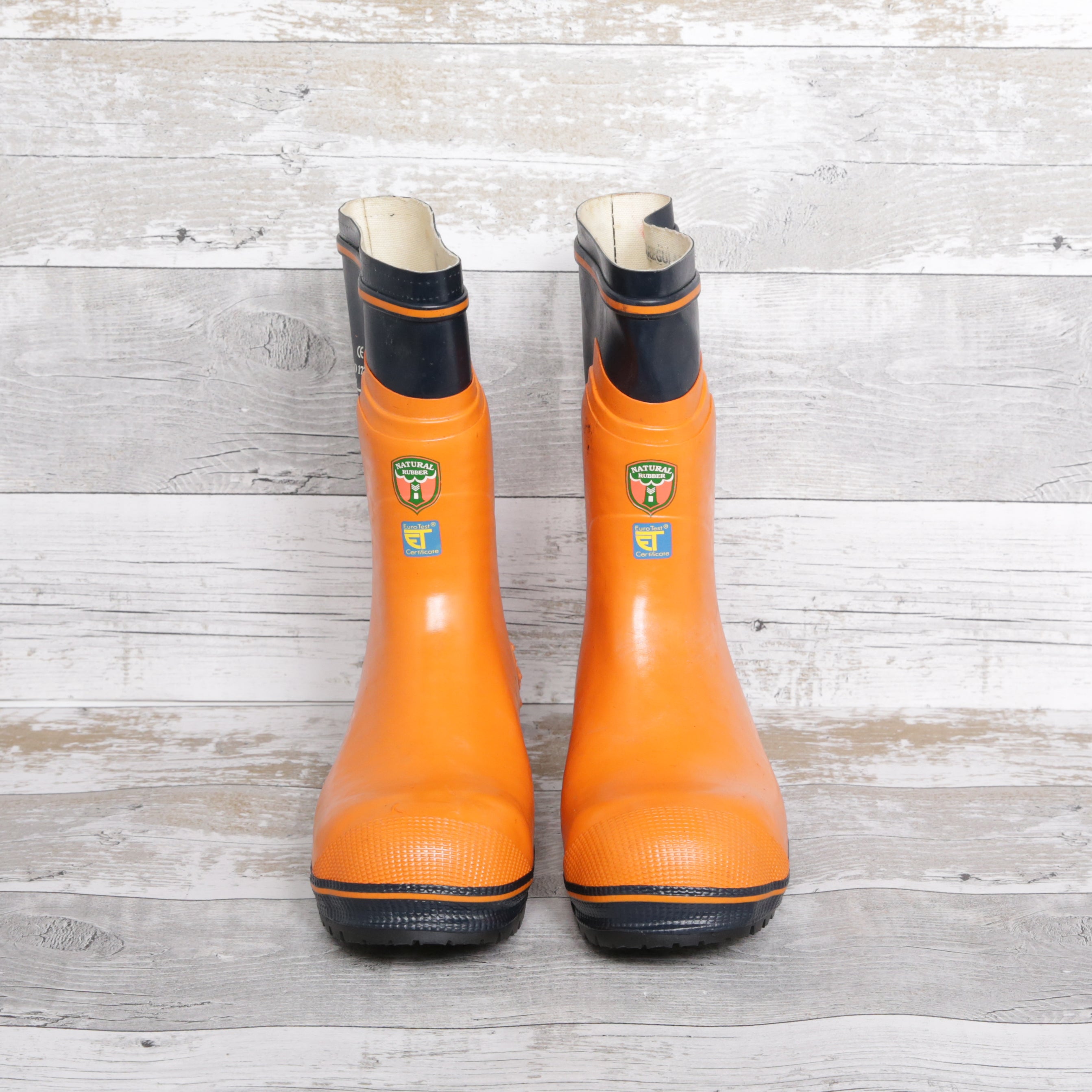 De-Branded Steel Toe Cap Chainsaw Class 2 Wellington Boots UK 10