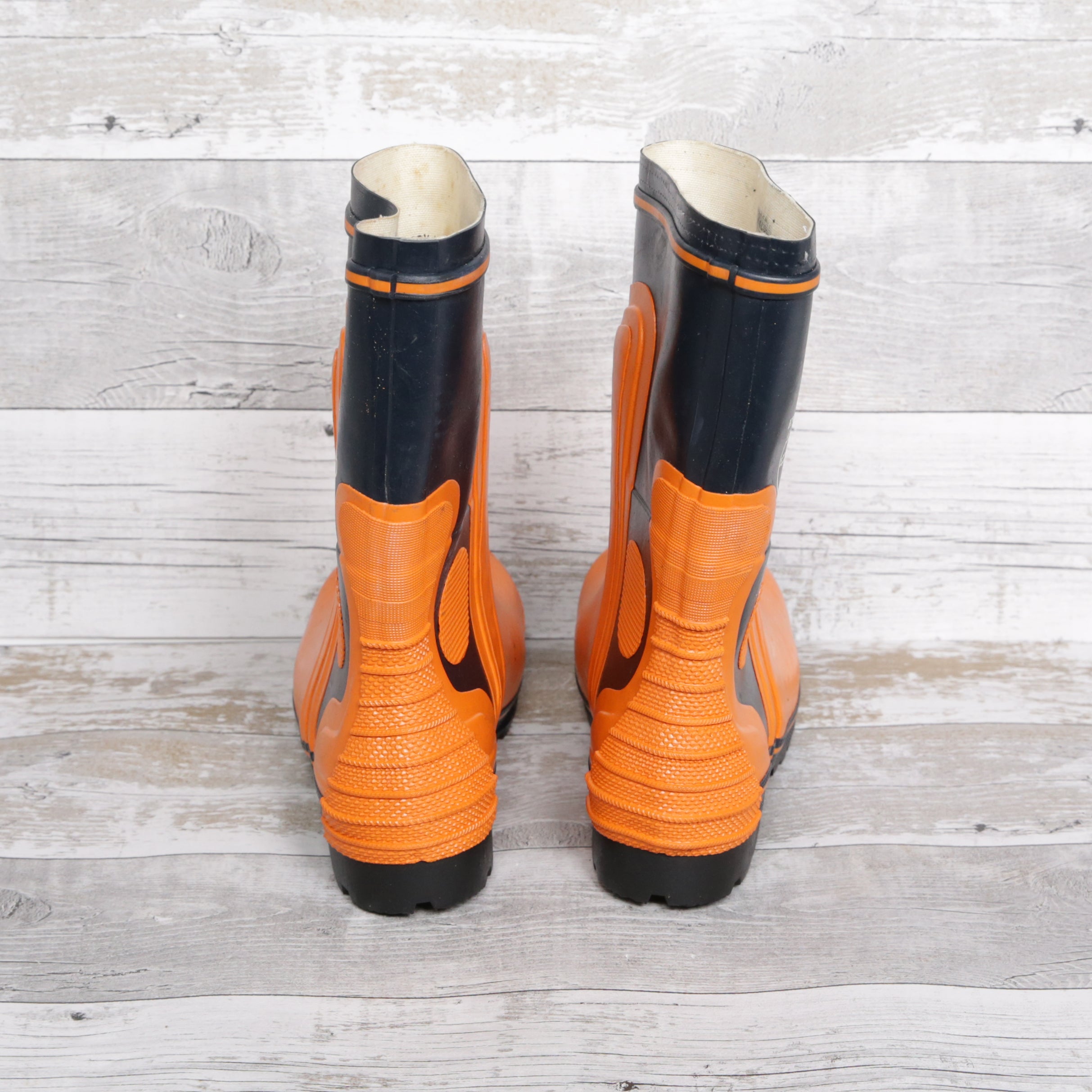 De-Branded Steel Toe Cap Chainsaw Class 2 Wellington Boots UK 10