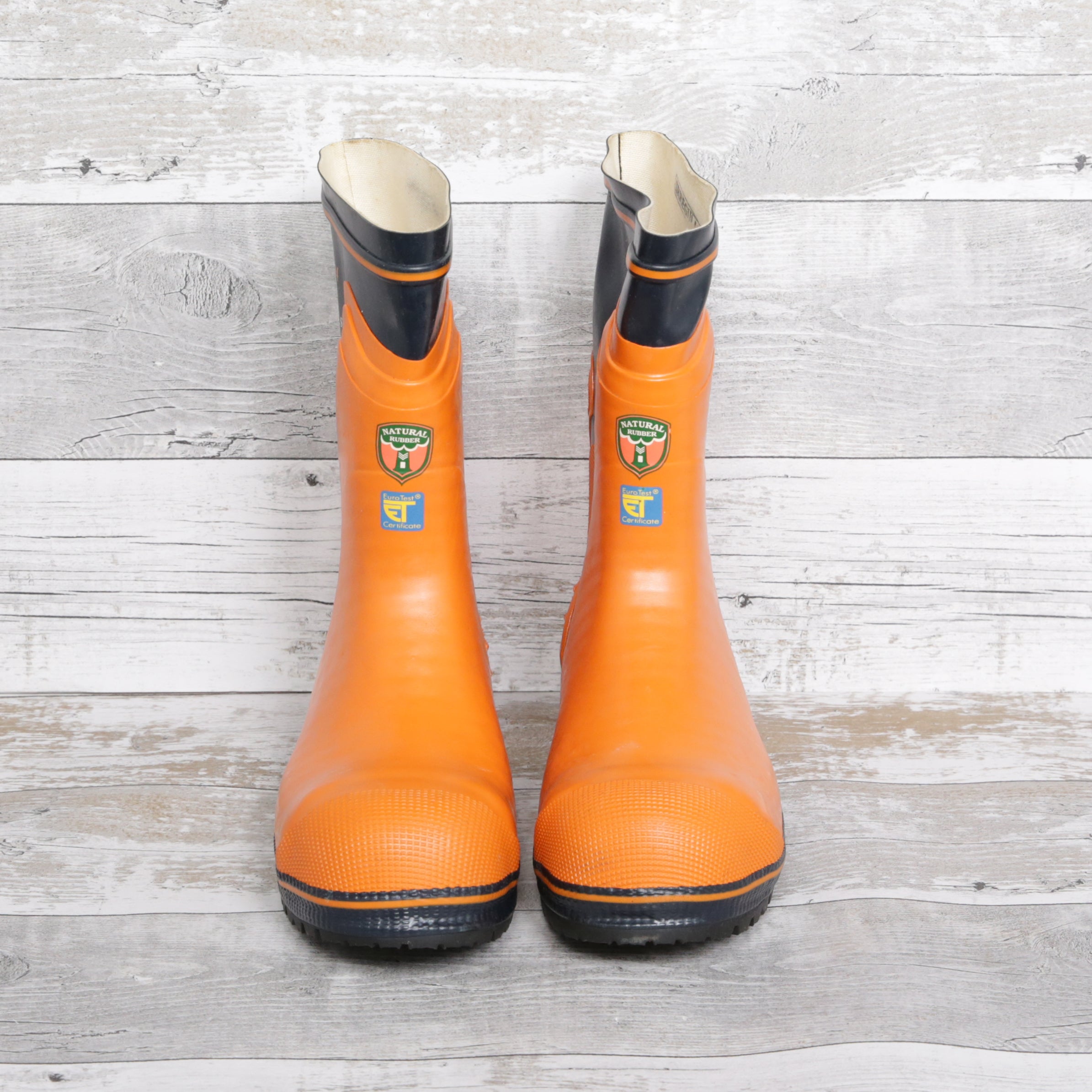 De-Branded Steel Toe Cap Chainsaw Class 2 Wellington Boots UK 9.5