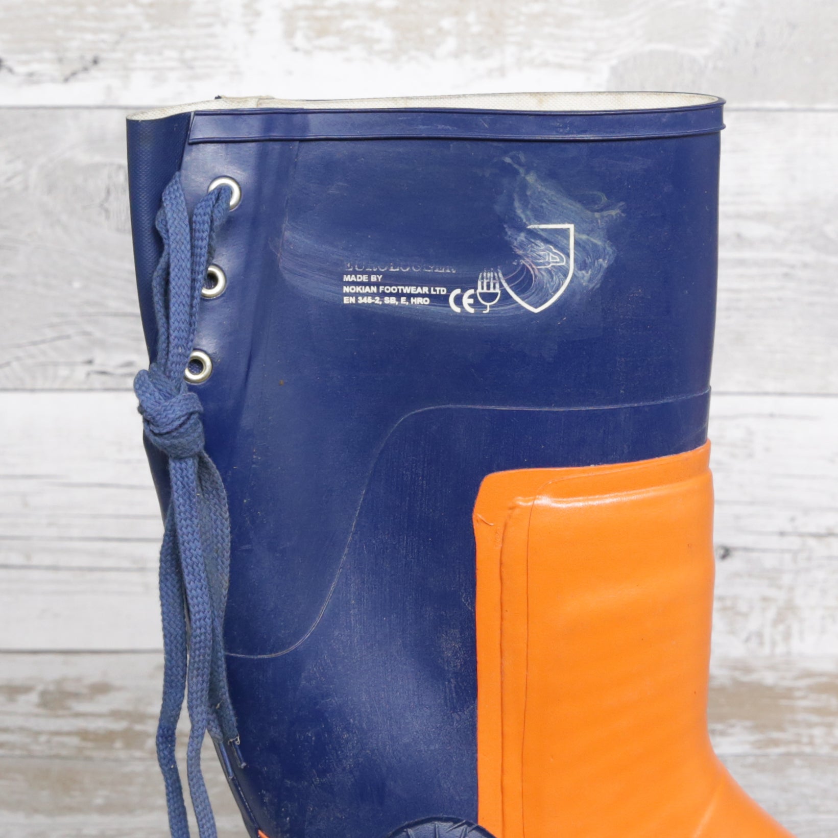 De-Branded Steel Toe Cap Chainsaw Class 3 Wellington Boots UK7