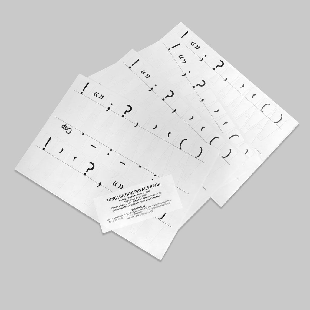 Punctuation Fan Punctuation Fan / Petals Set
