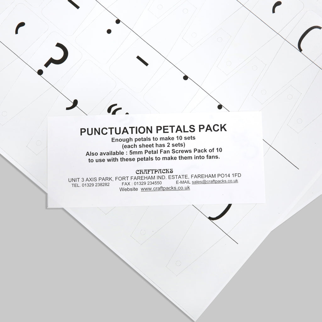 Punctuation Fan Punctuation Fan / Petals Set