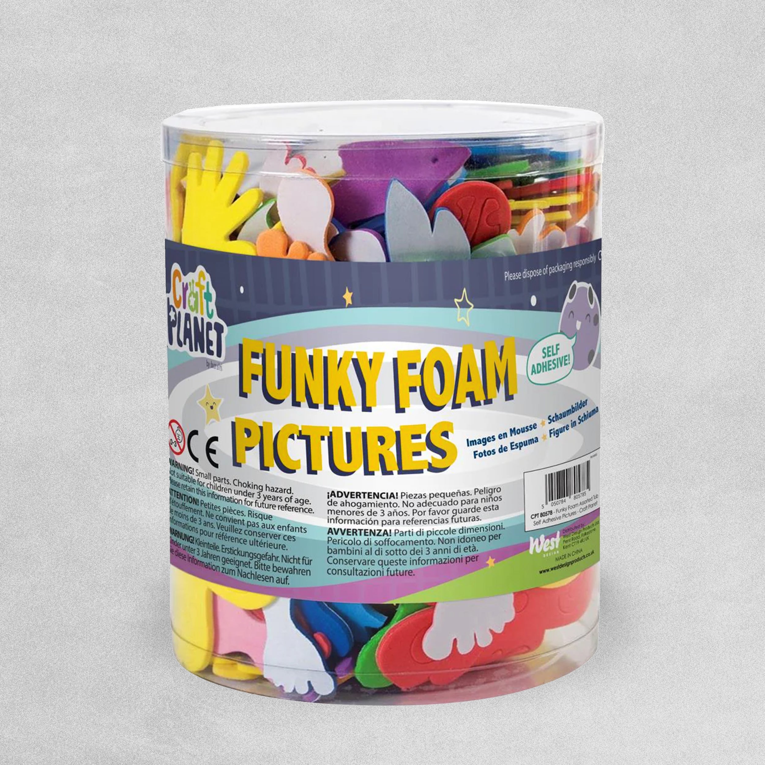 Self Adhesive Funky Foam Pictures