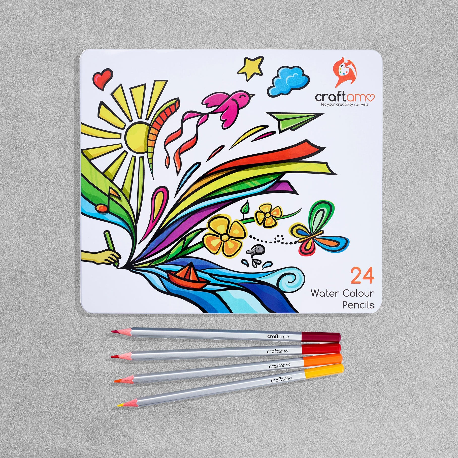 Craftamo Water Colour Pencils - 24 pack