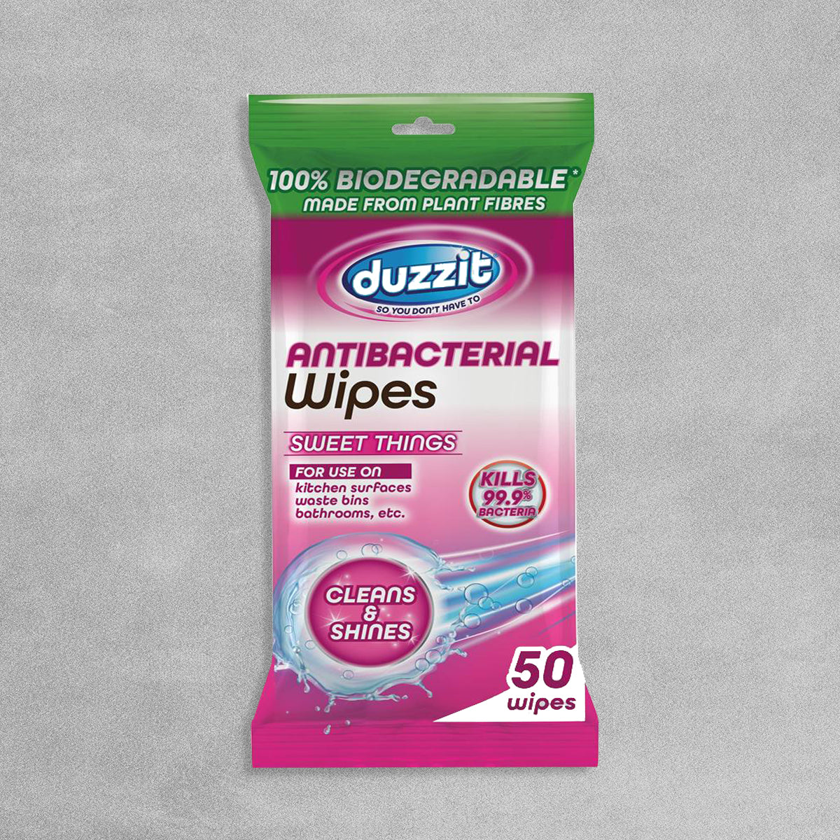 Duzzit Antibacterial Wipes 'Sweet Things' - Pack of 50