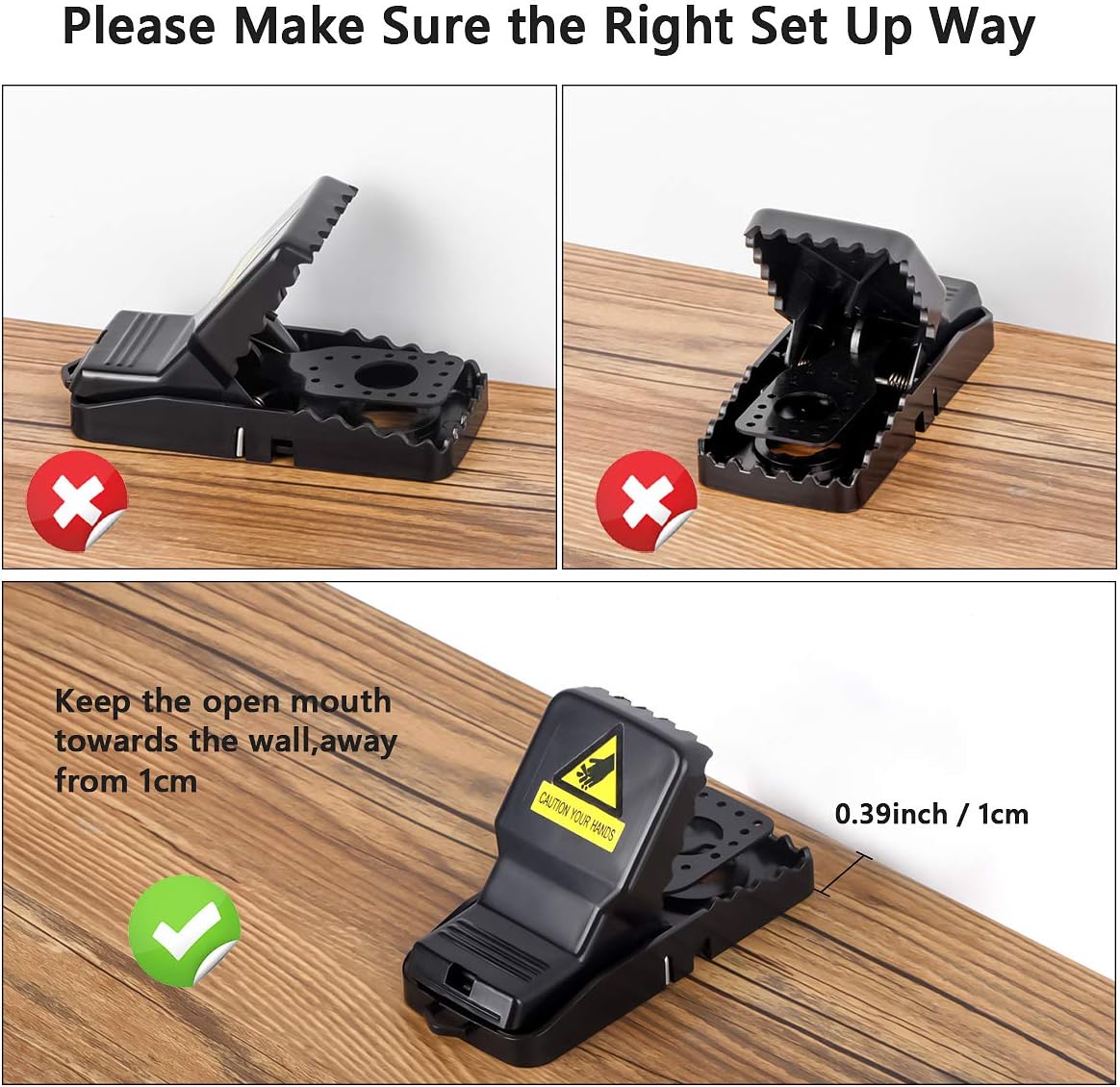 PitLit Reusable Mouse Traps - 6pcs