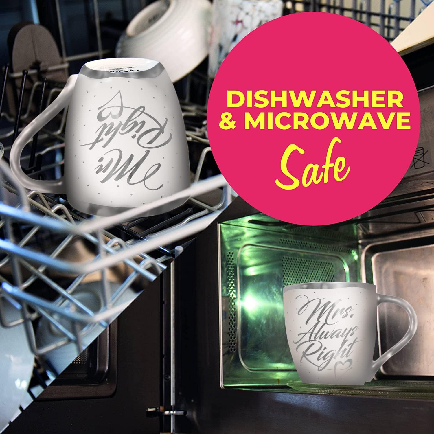 Love Mug®: Mr Right & Mrs Always Right Mugs Boxed Set